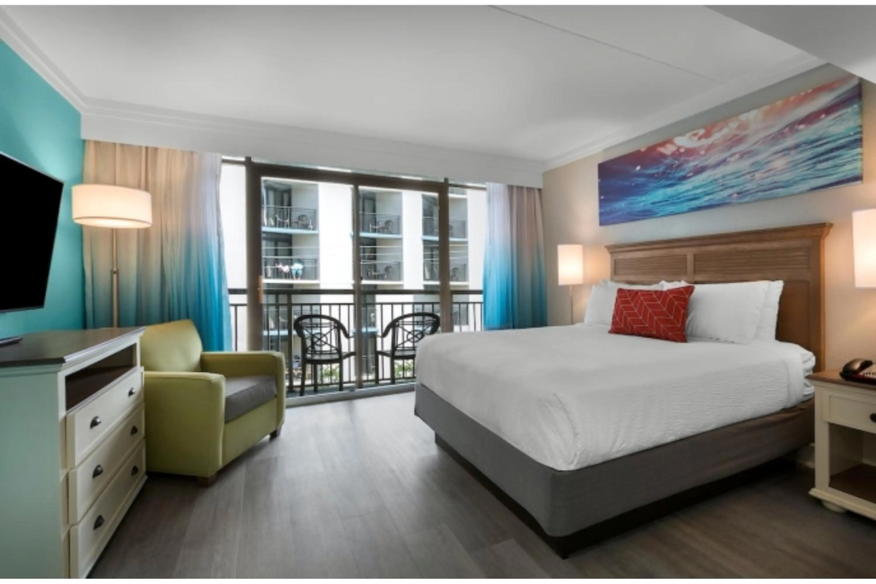 Bed in Grande Cayman Resort