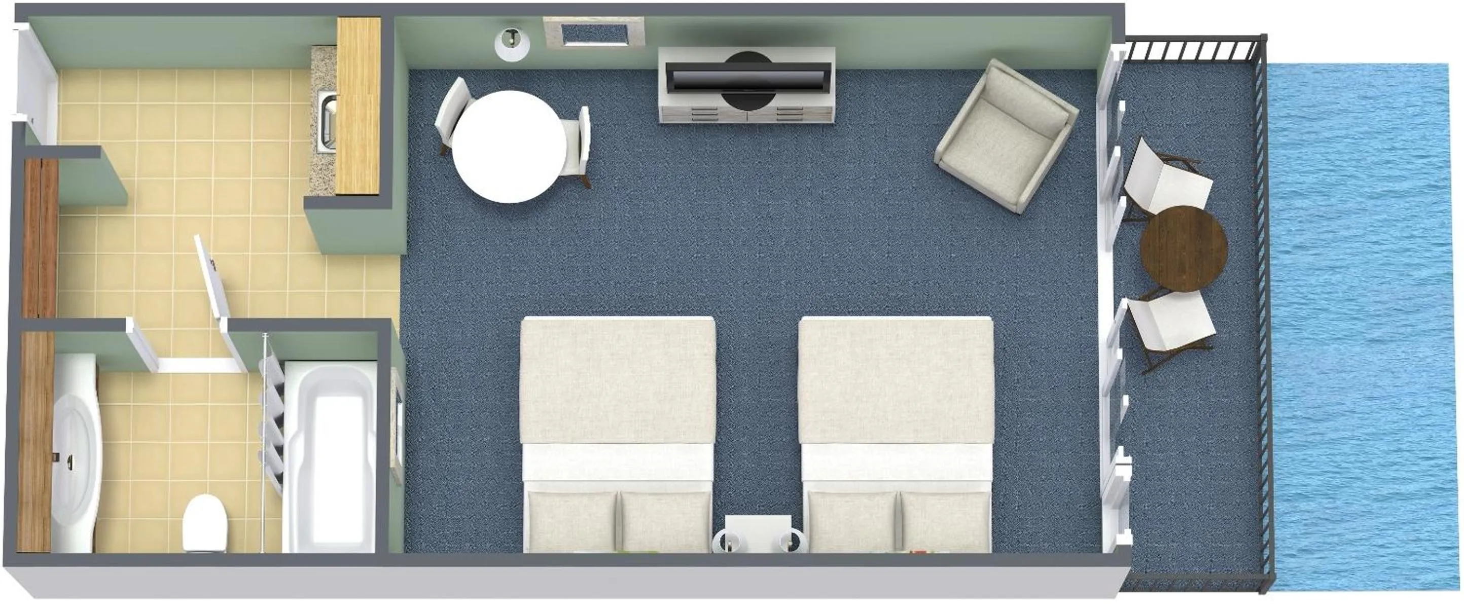 Floor plan in Grande Cayman Resort