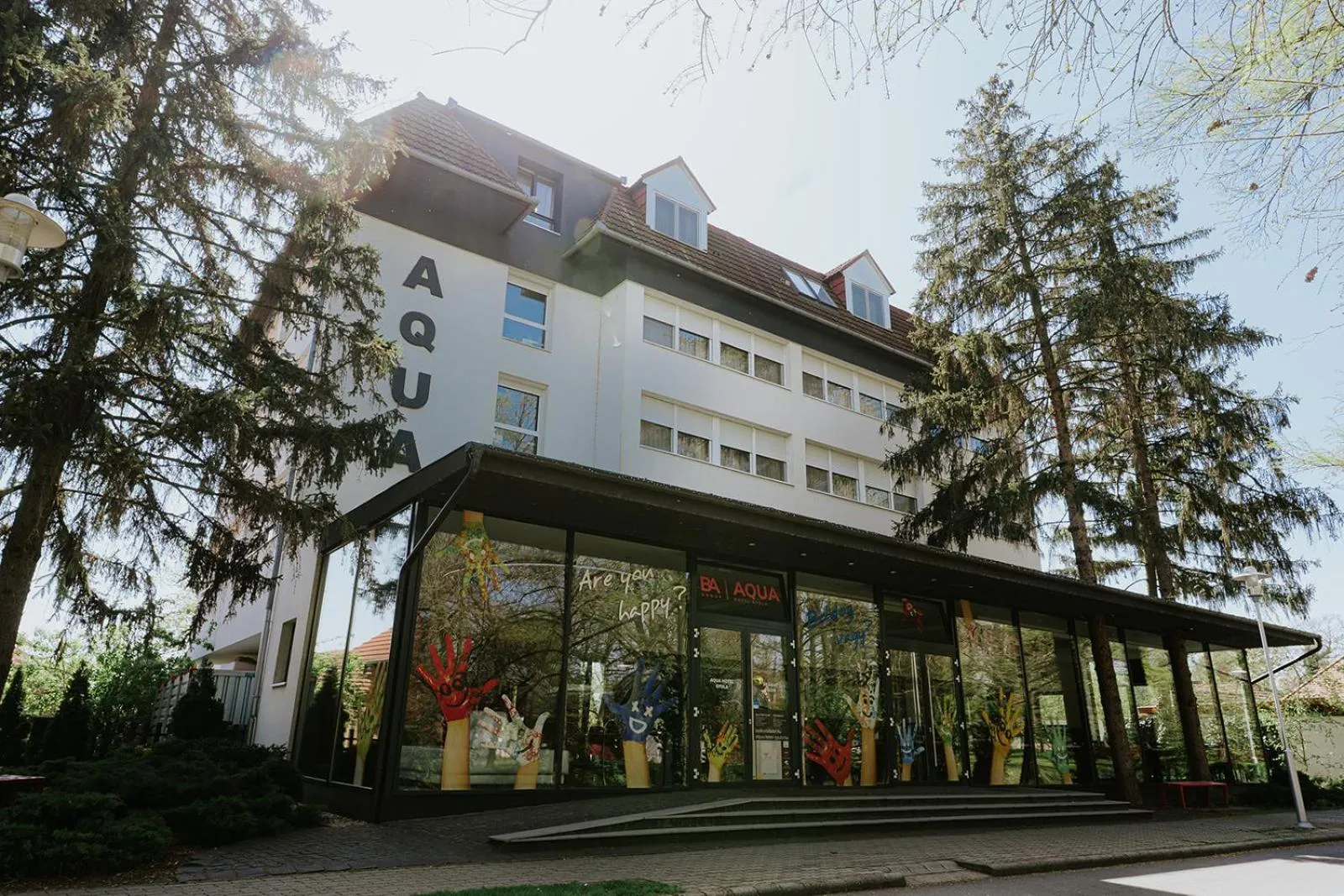 Property building in Aqua Hotel