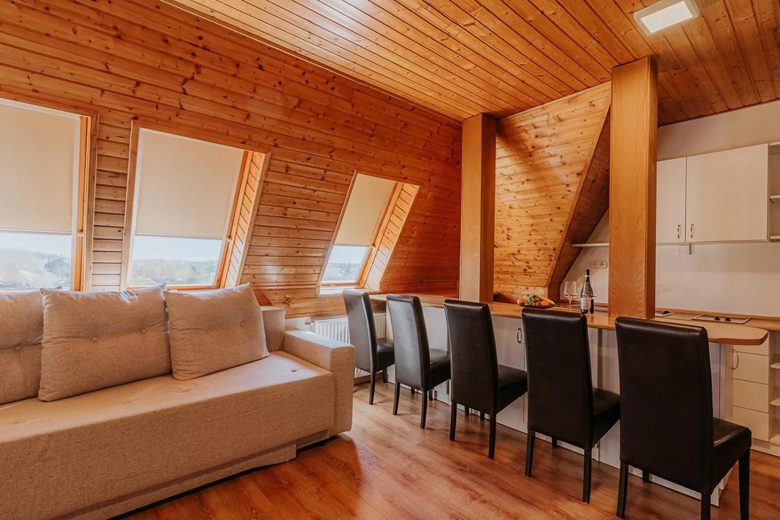 Living room in Aqua Hotel