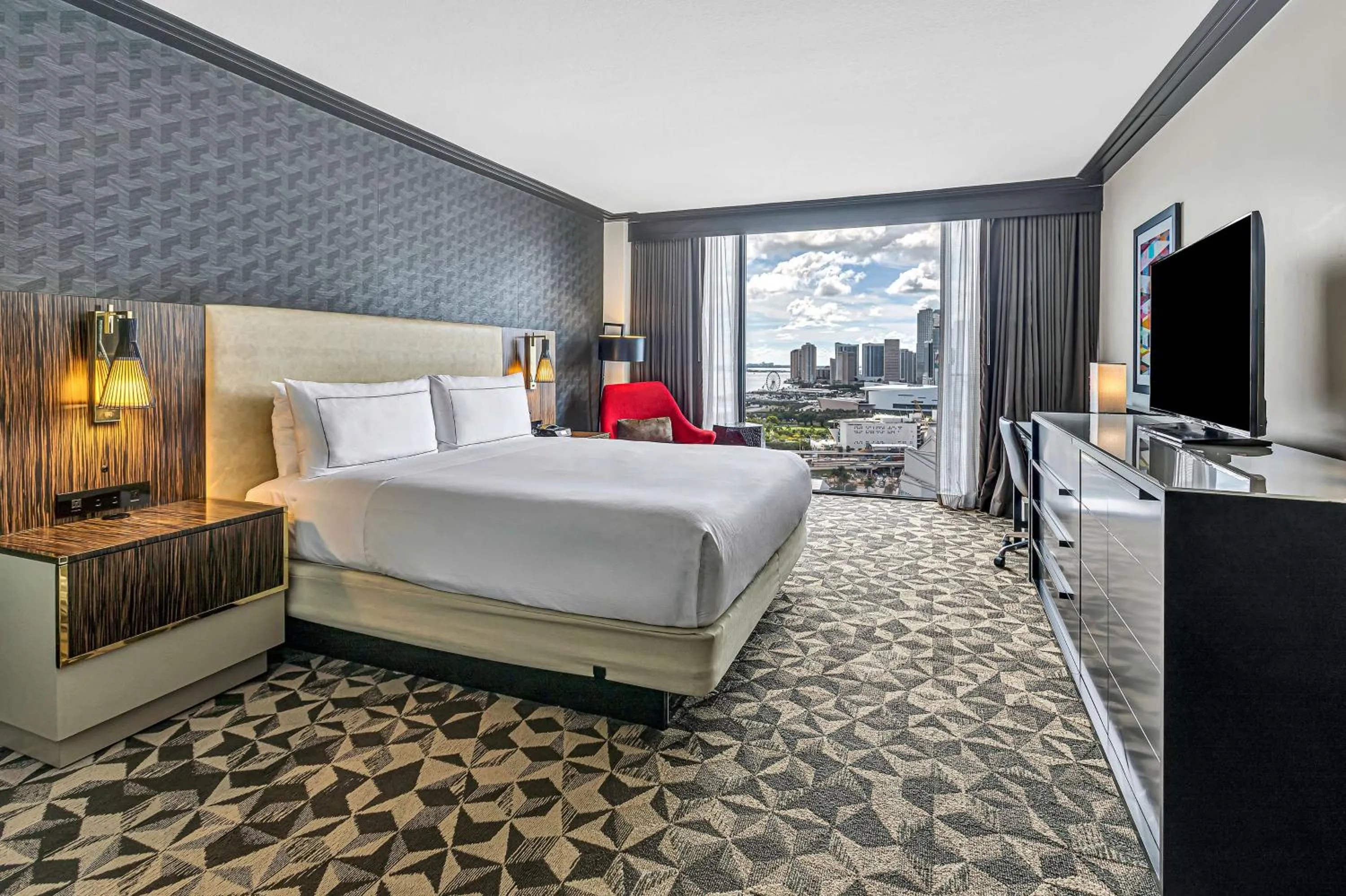 Bed in Hilton Miami Downtown