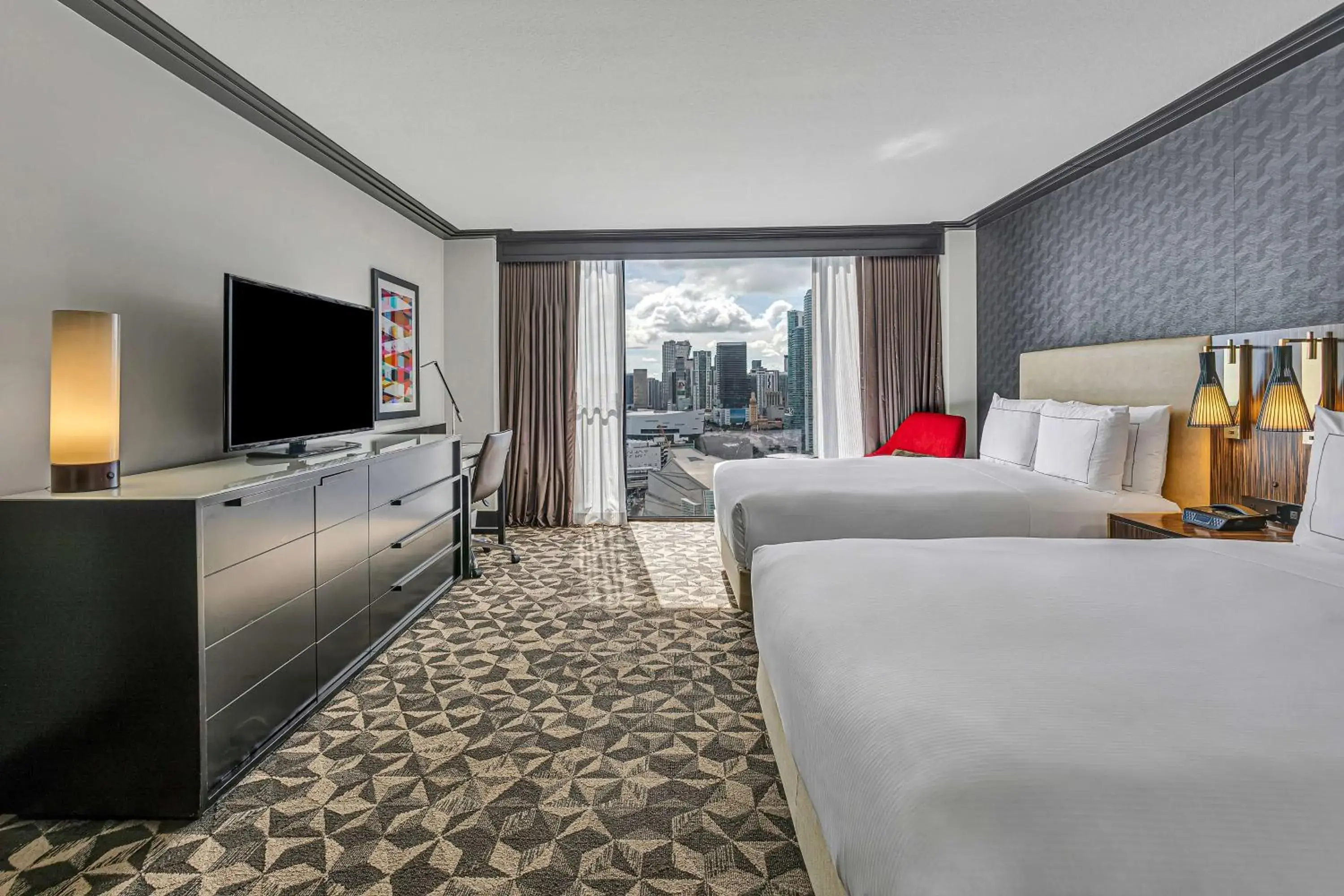 Bed in Hilton Miami Downtown Bed in Hilton Miami Downtown