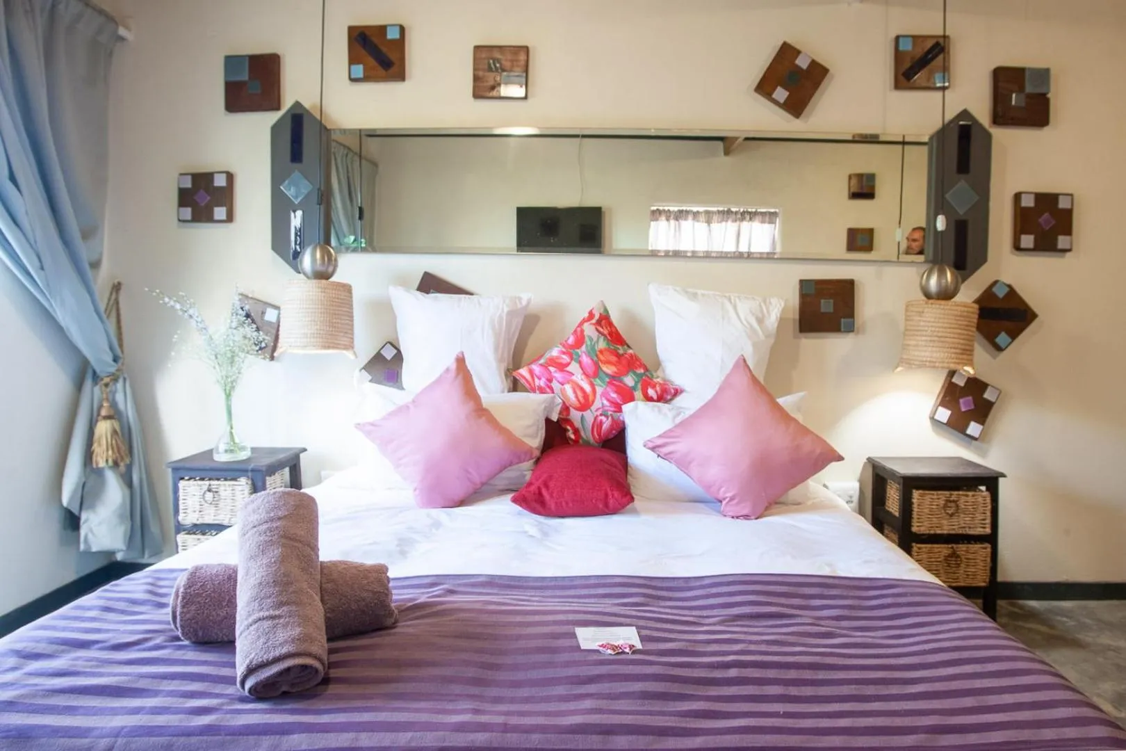 Bedroom, Bed in Bedrock Guest Studios