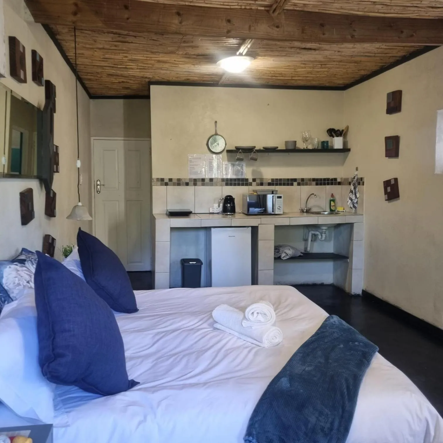 Bed in Bedrock Guest Studios