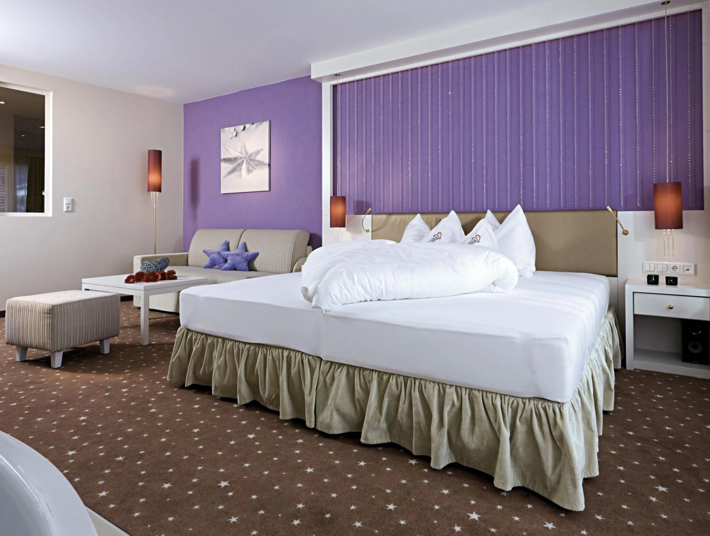 Bed in Alpen-Herz Romantik & Spa - Adults Only