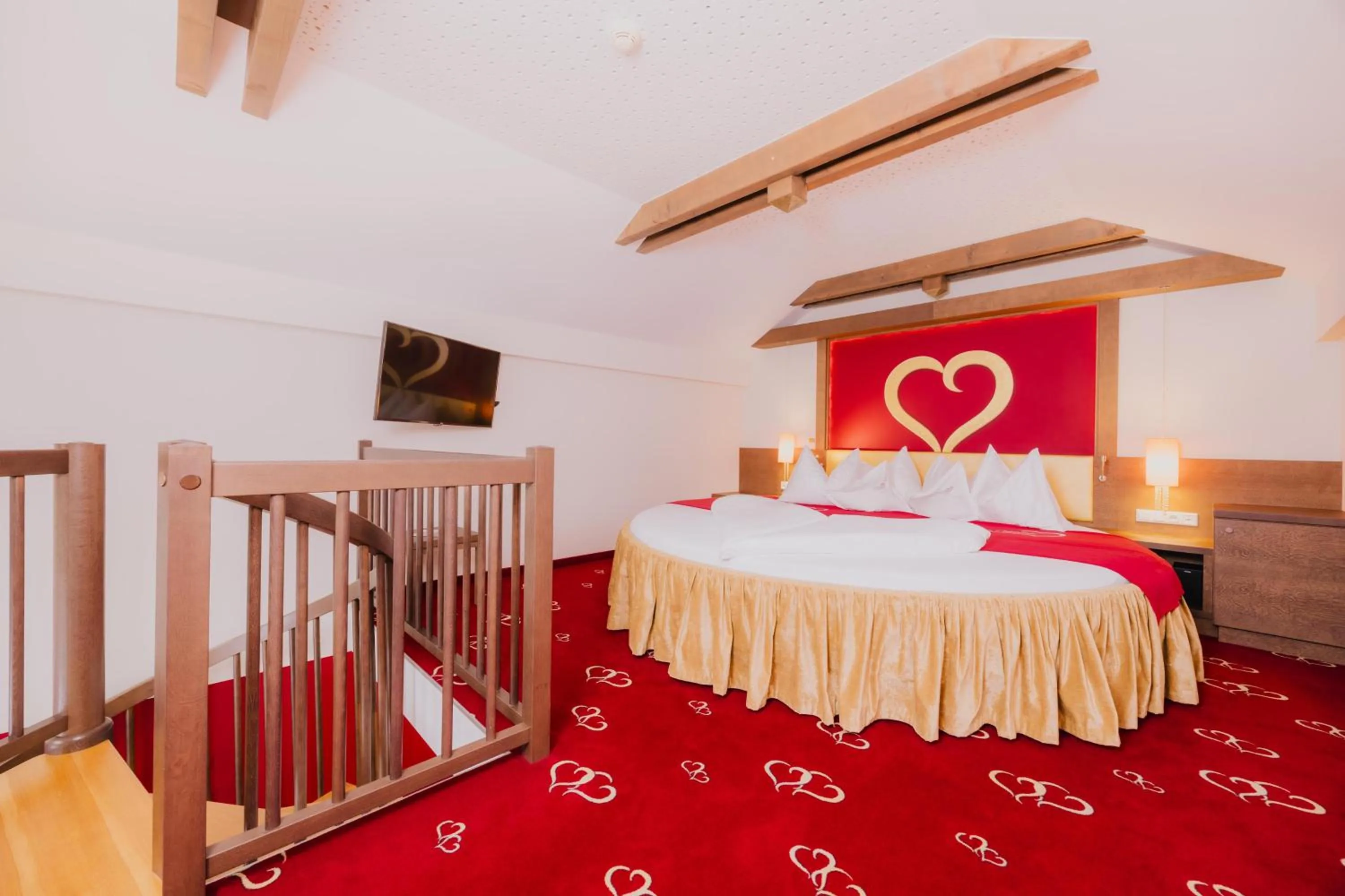 Bed in Alpen-Herz Romantik & Spa - Adults Only