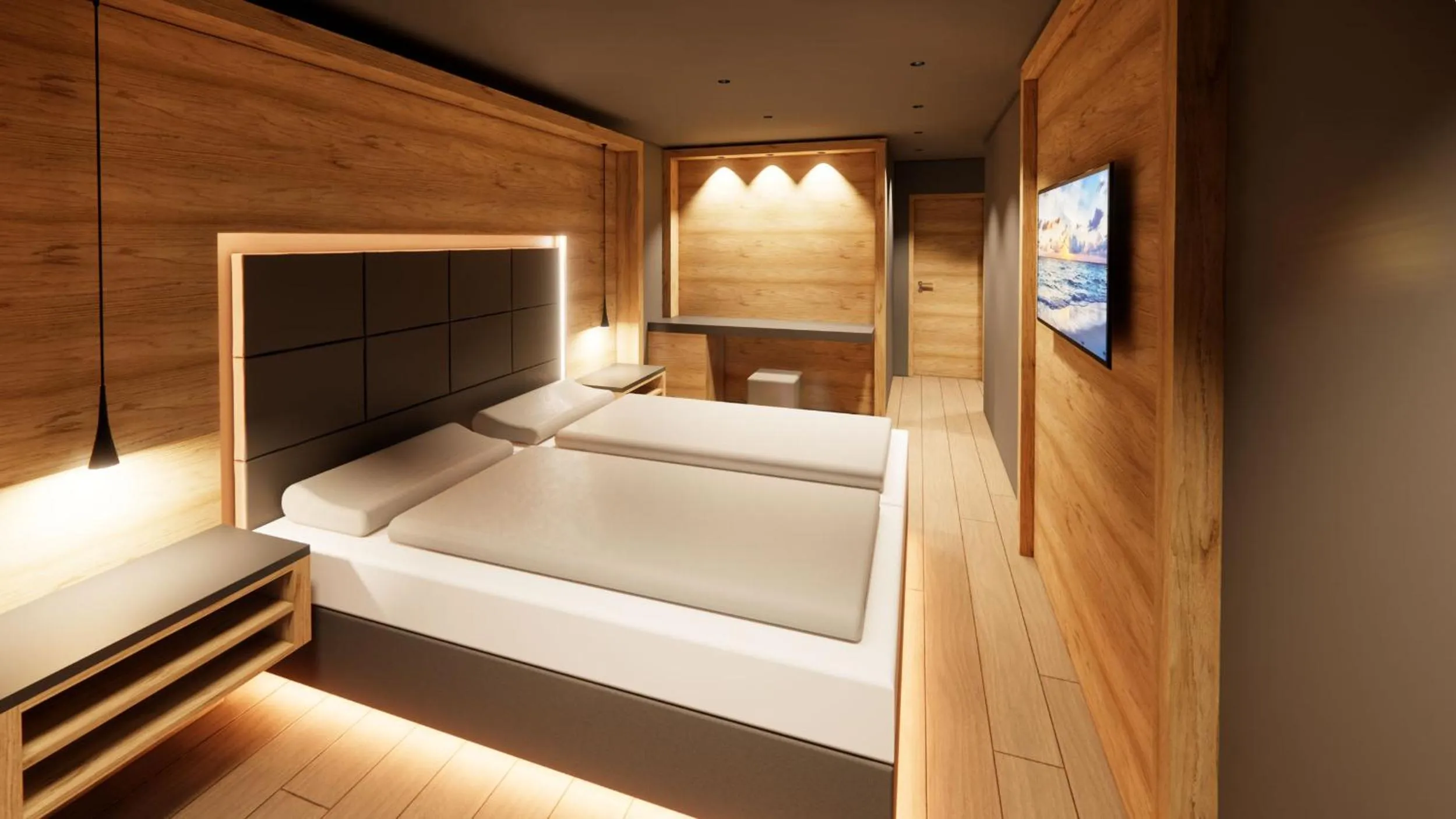 Bed in Alpen-Herz Romantik & Spa - Adults Only