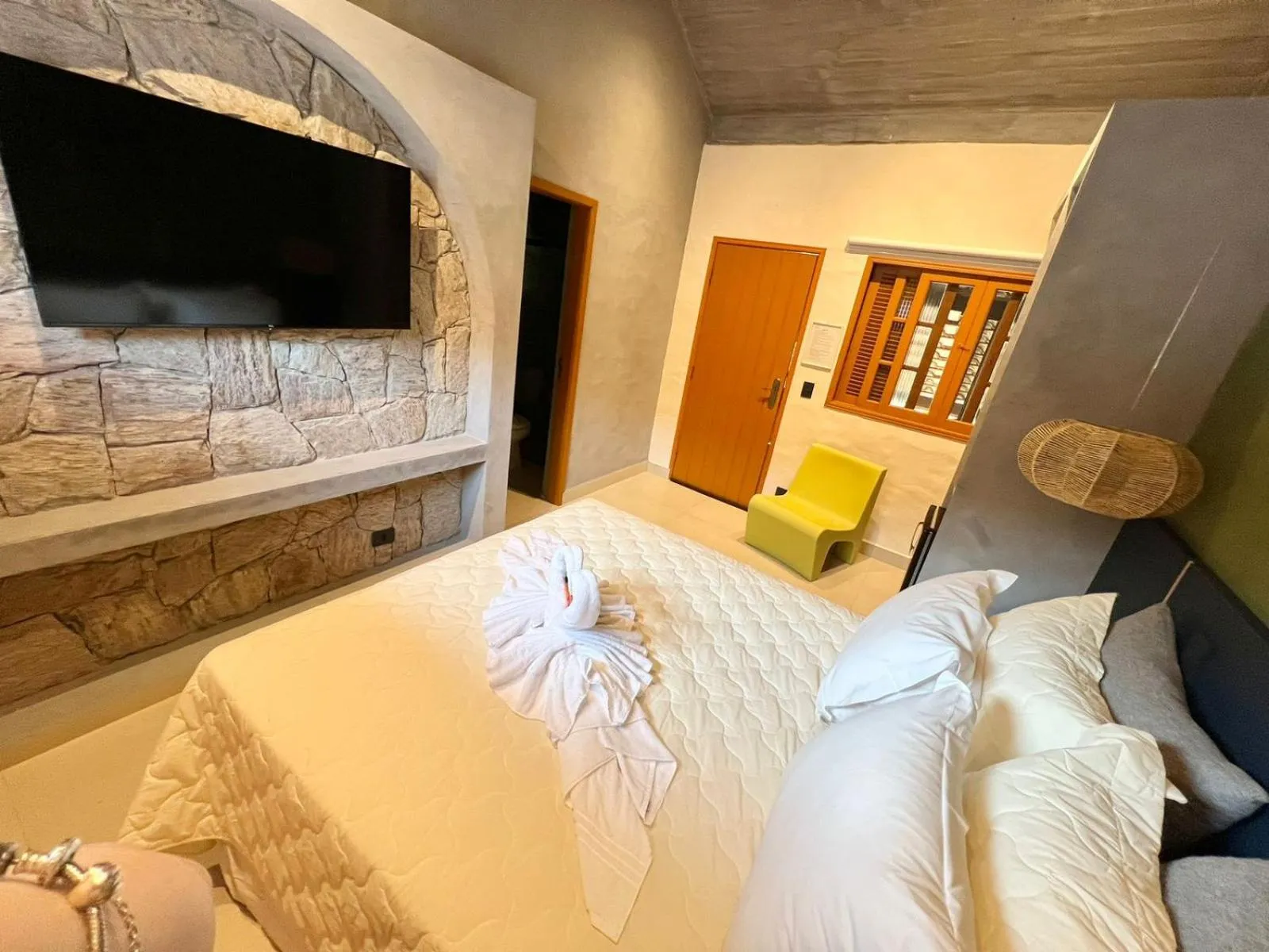 Bed in Pousada Refúgio de Maresias