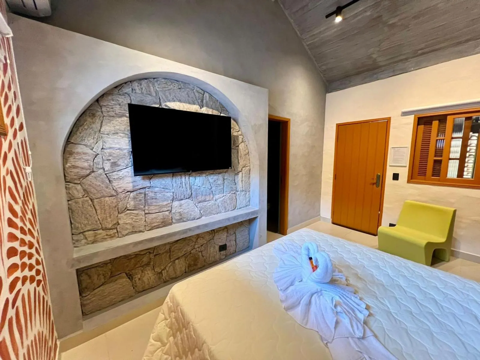 Bed in Pousada Refúgio de Maresias