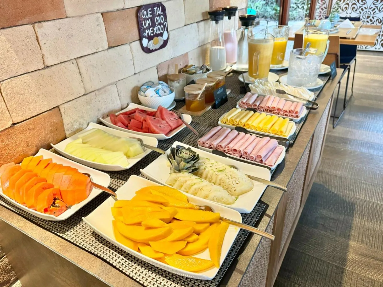 Food and drinks in Pousada Refúgio de Maresias