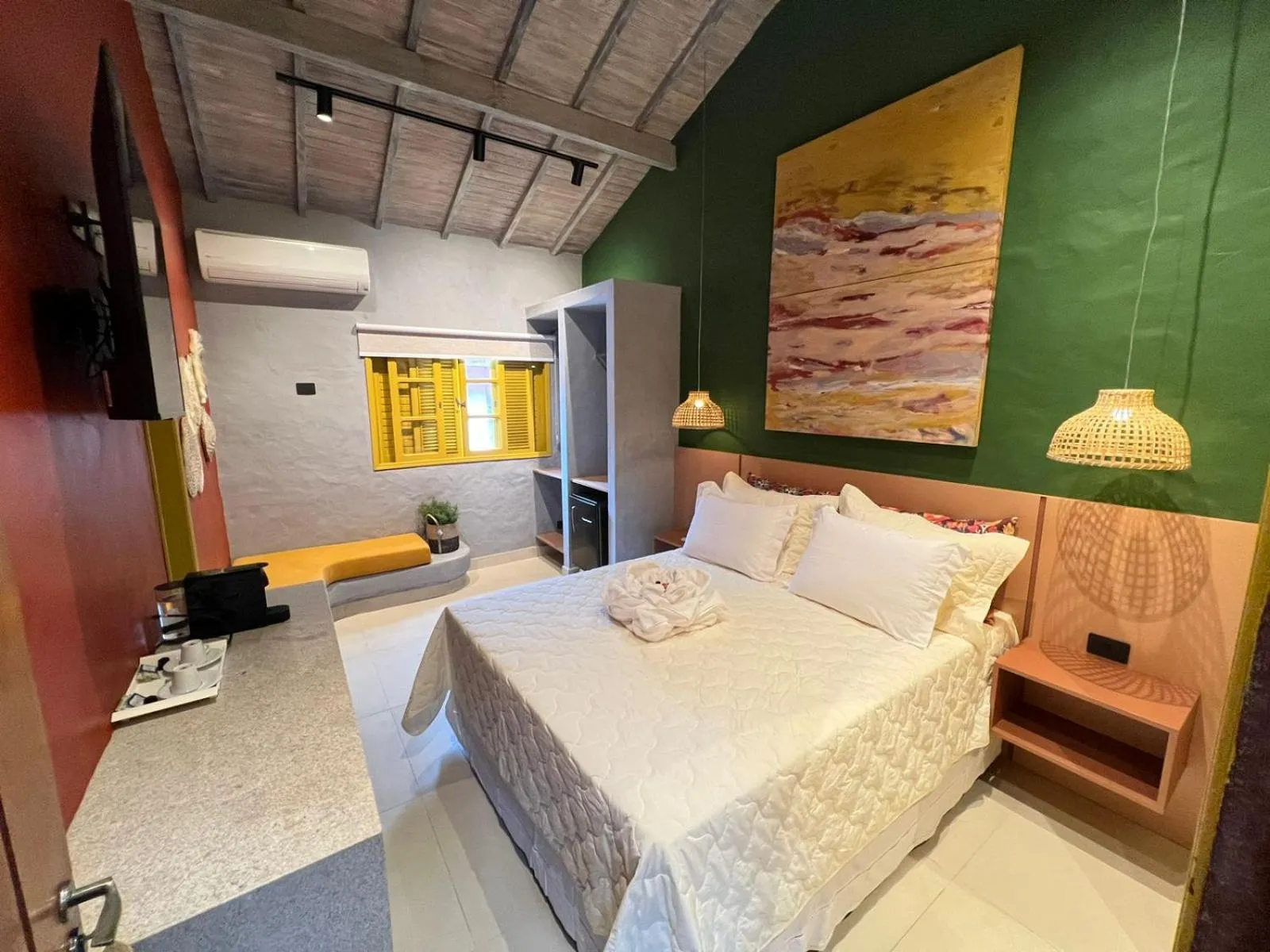 Bed in Pousada Refúgio de Maresias