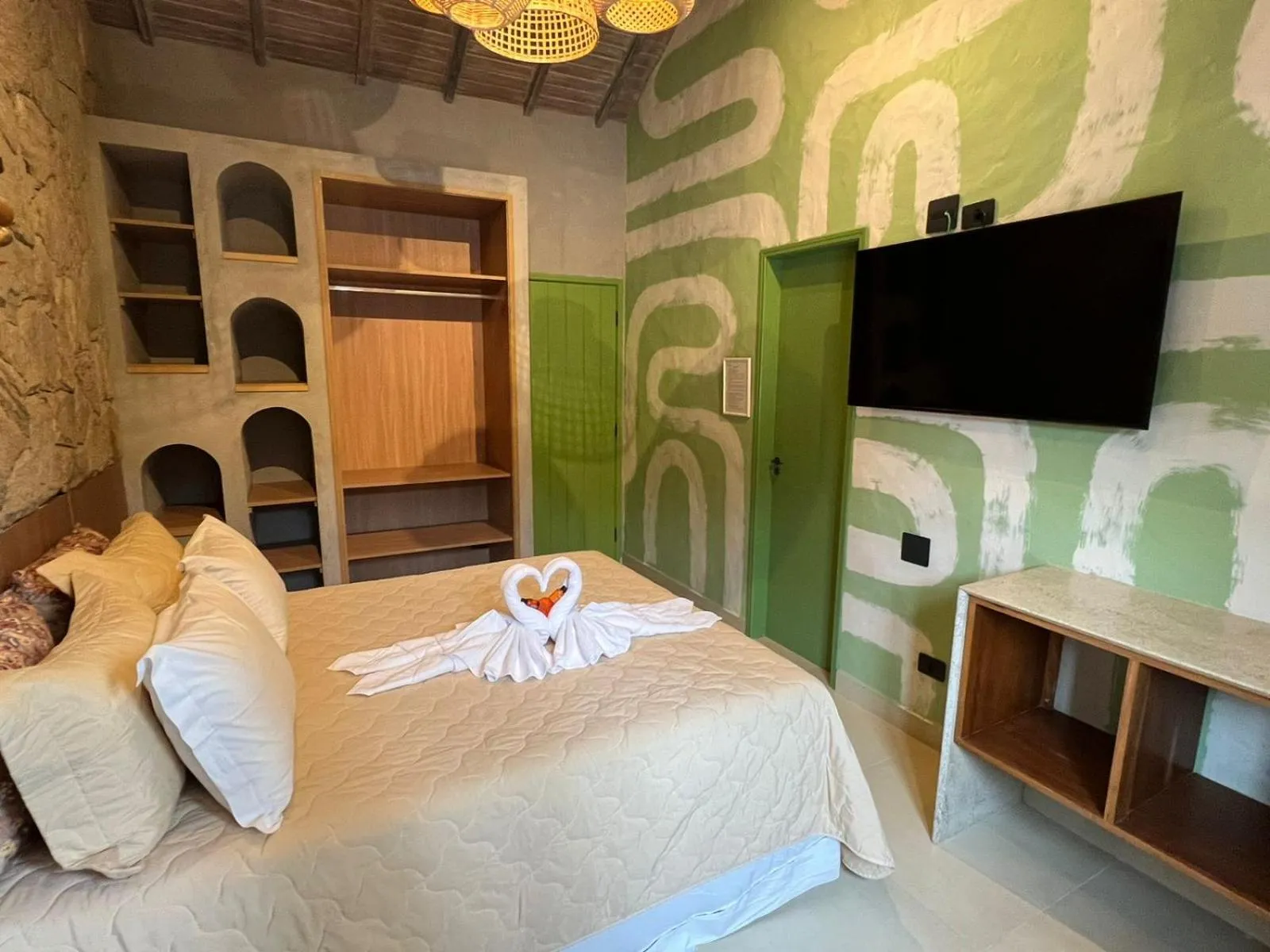 Bed in Pousada Refúgio de Maresias