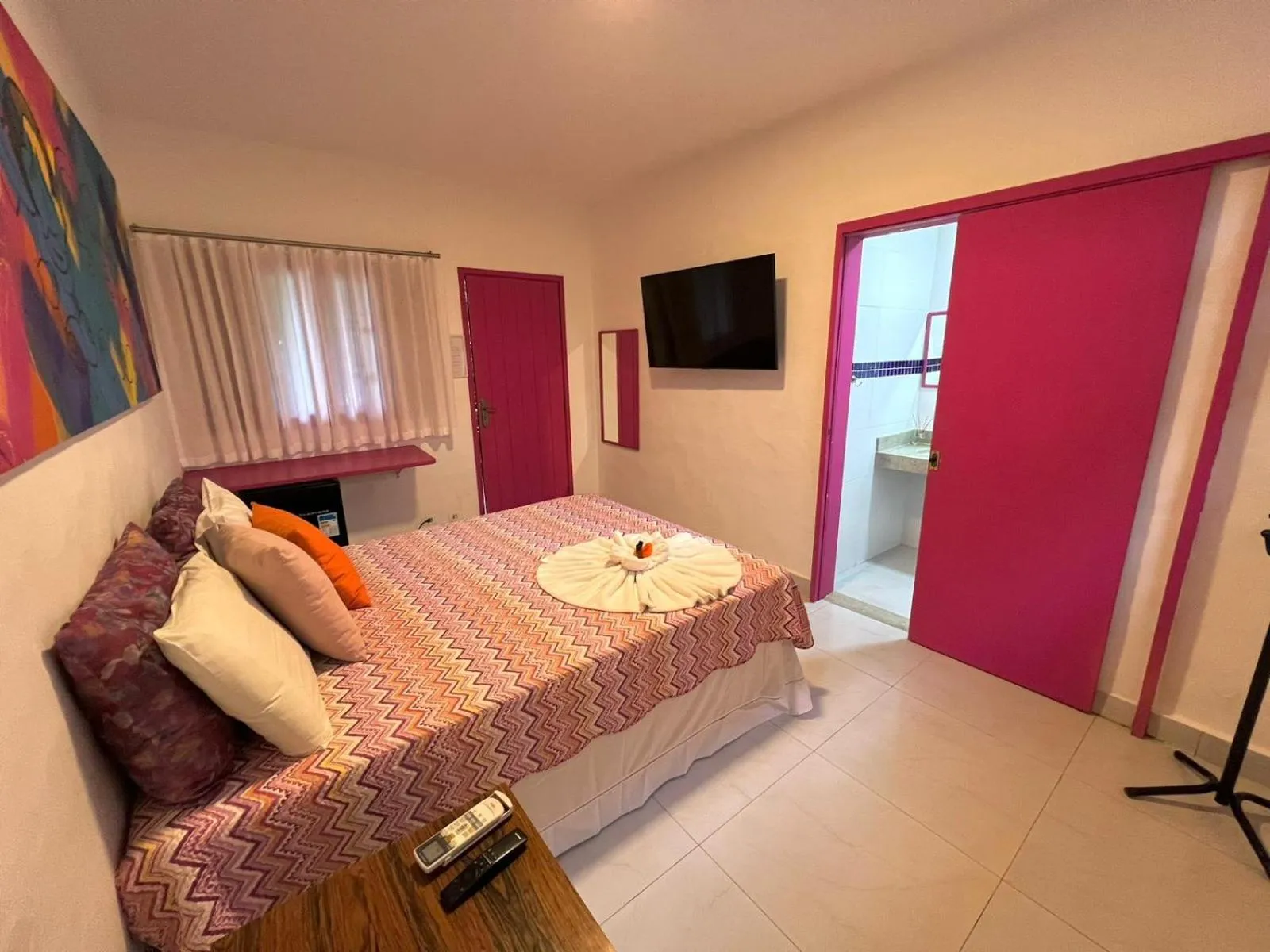 Bed in Pousada Refúgio de Maresias