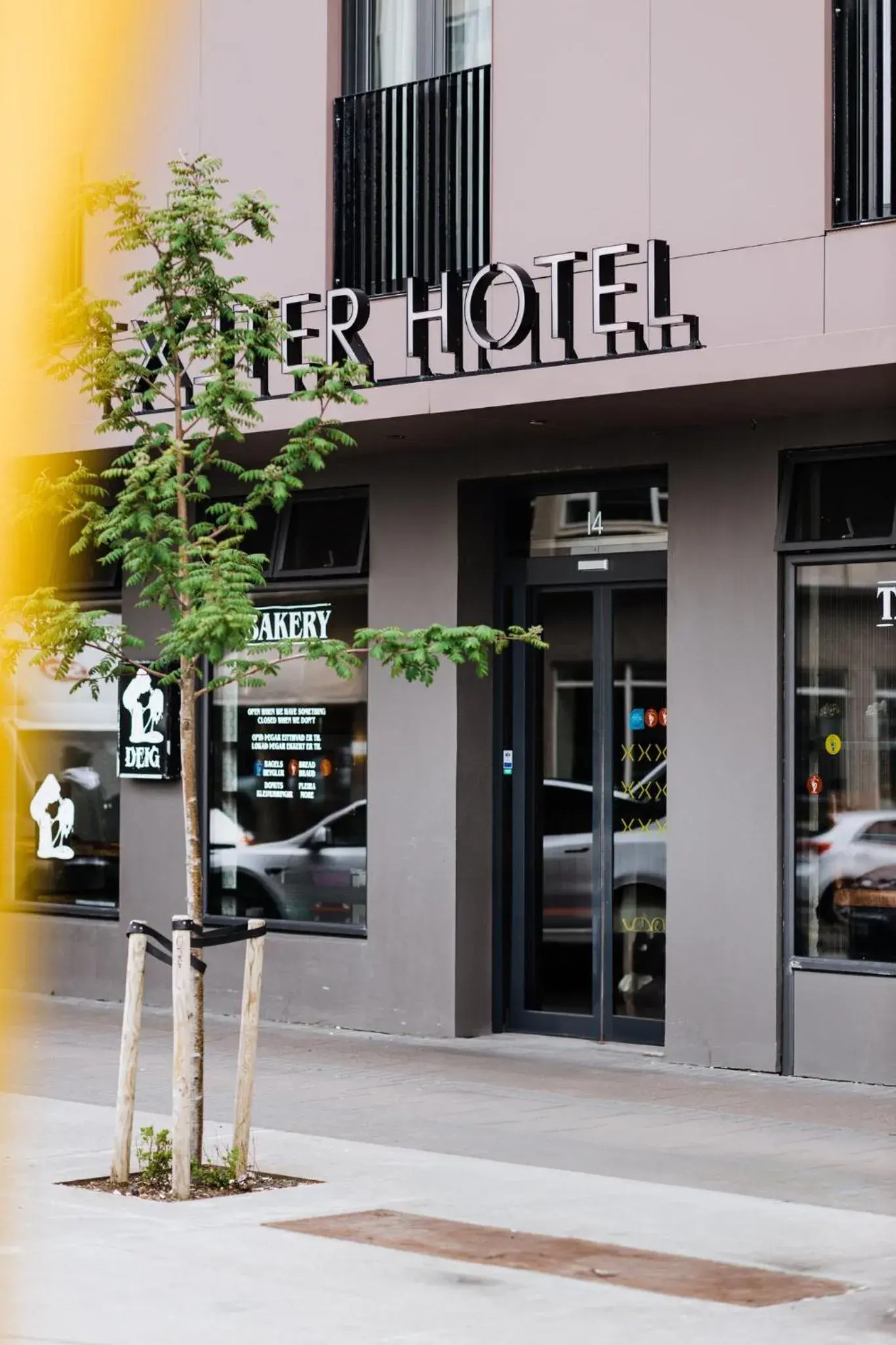 Facade/entrance in Exeter Hotel Facade/entrance in Exeter Hotel