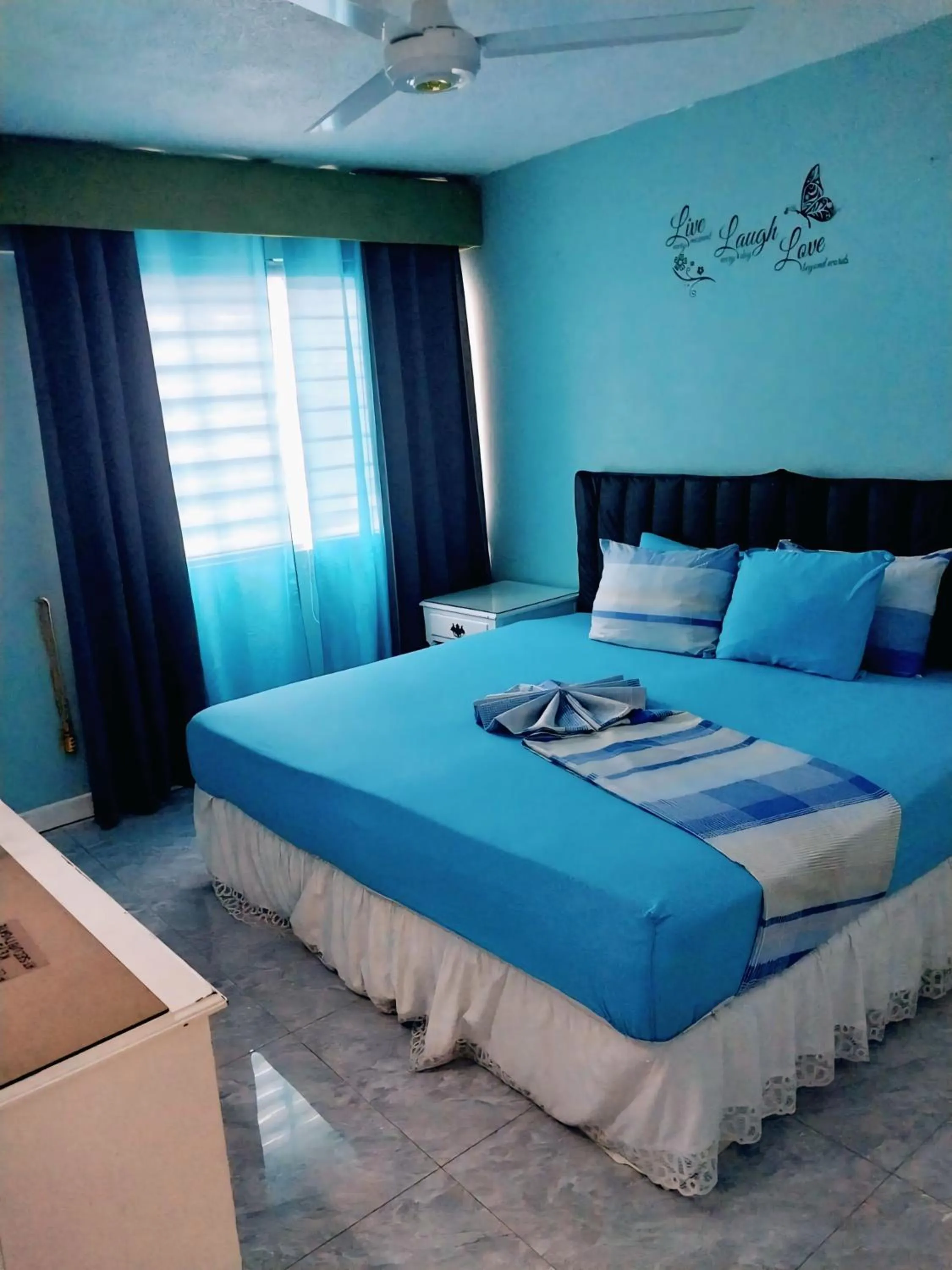 Bed in Beach-side condos at Turtle Beach Towers