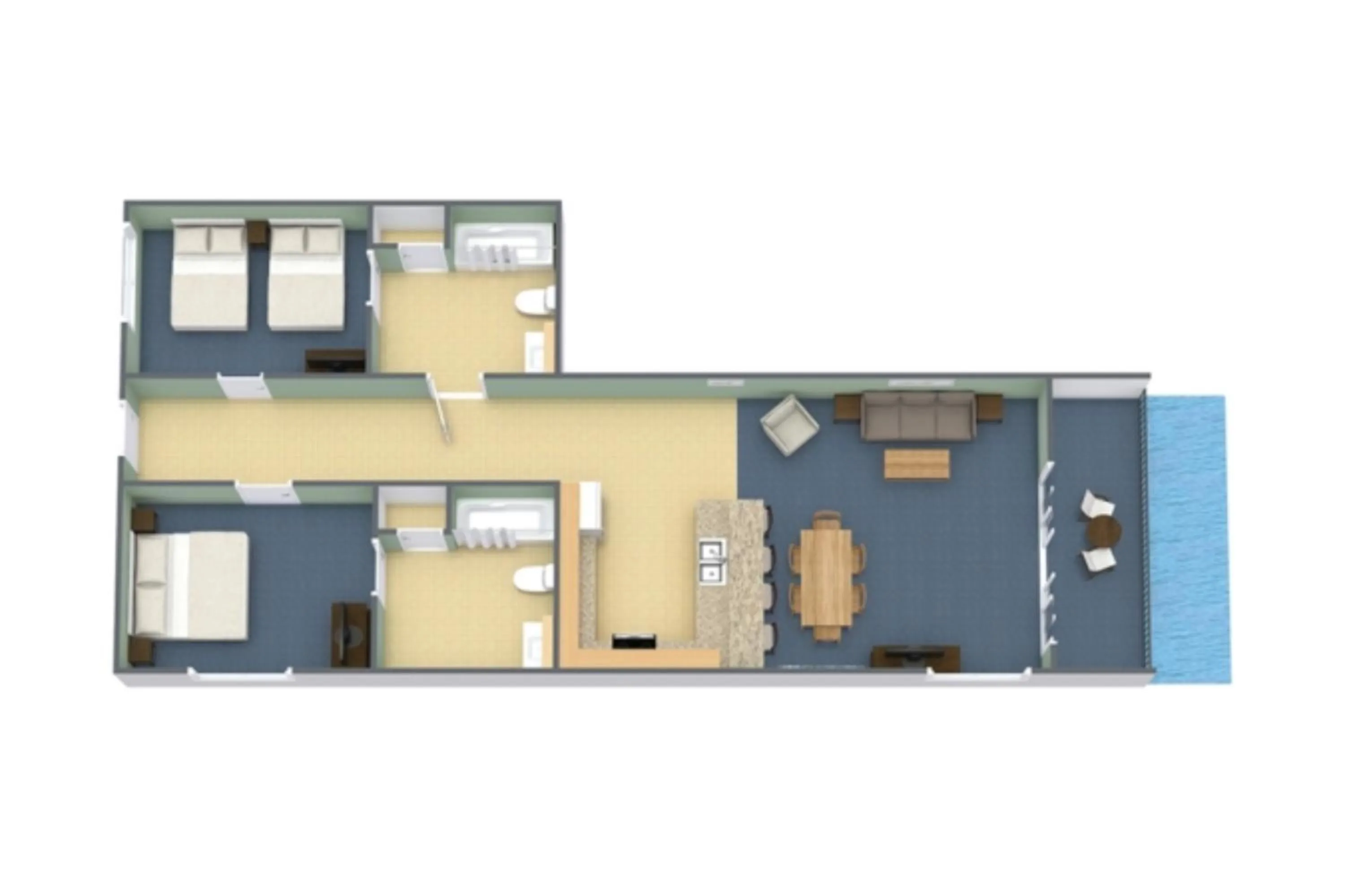 Floor plan in Breakers Resort Hotel