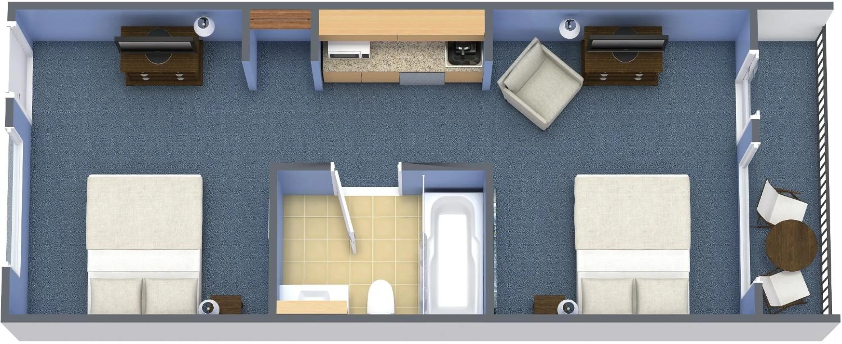 Floor plan in Breakers Resort Hotel