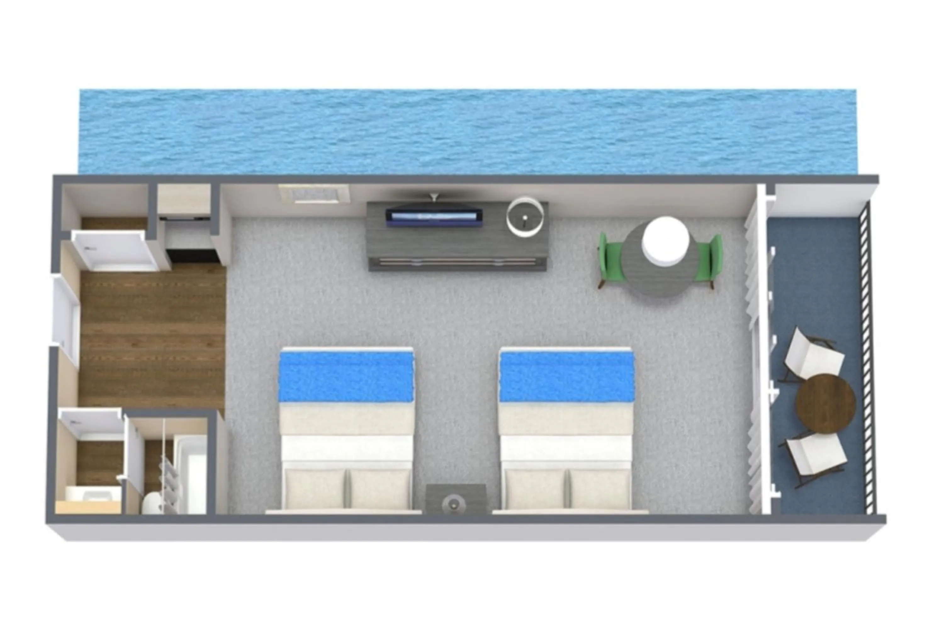 Floor plan in Breakers Resort Hotel