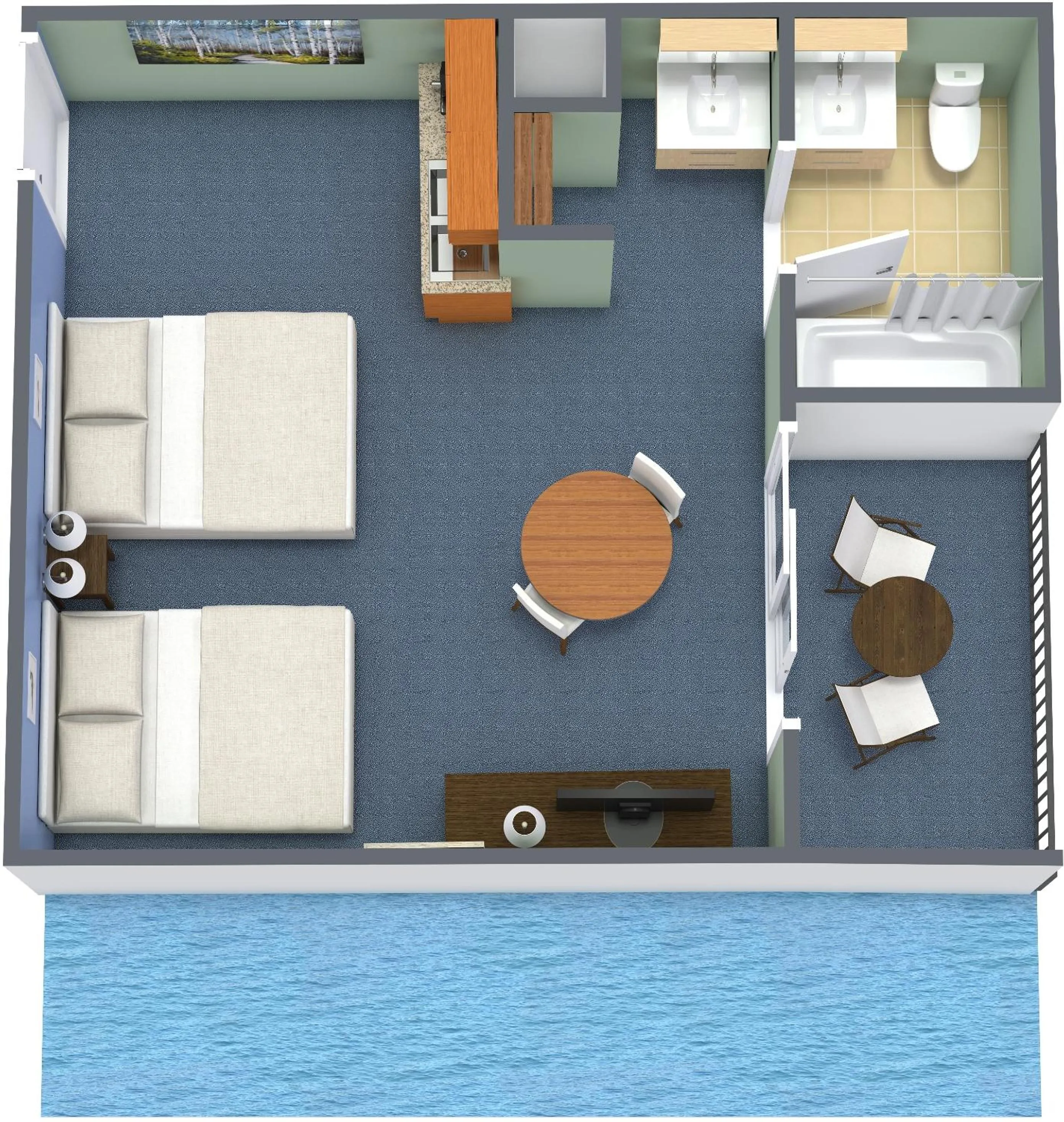 Floor plan in Breakers Resort Hotel
