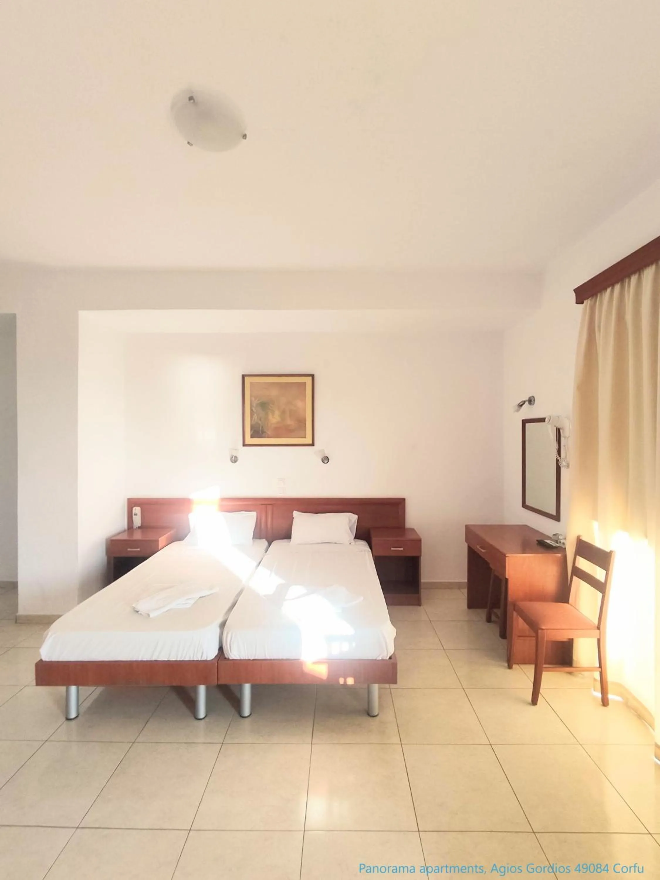 Bed in Panorama apartments