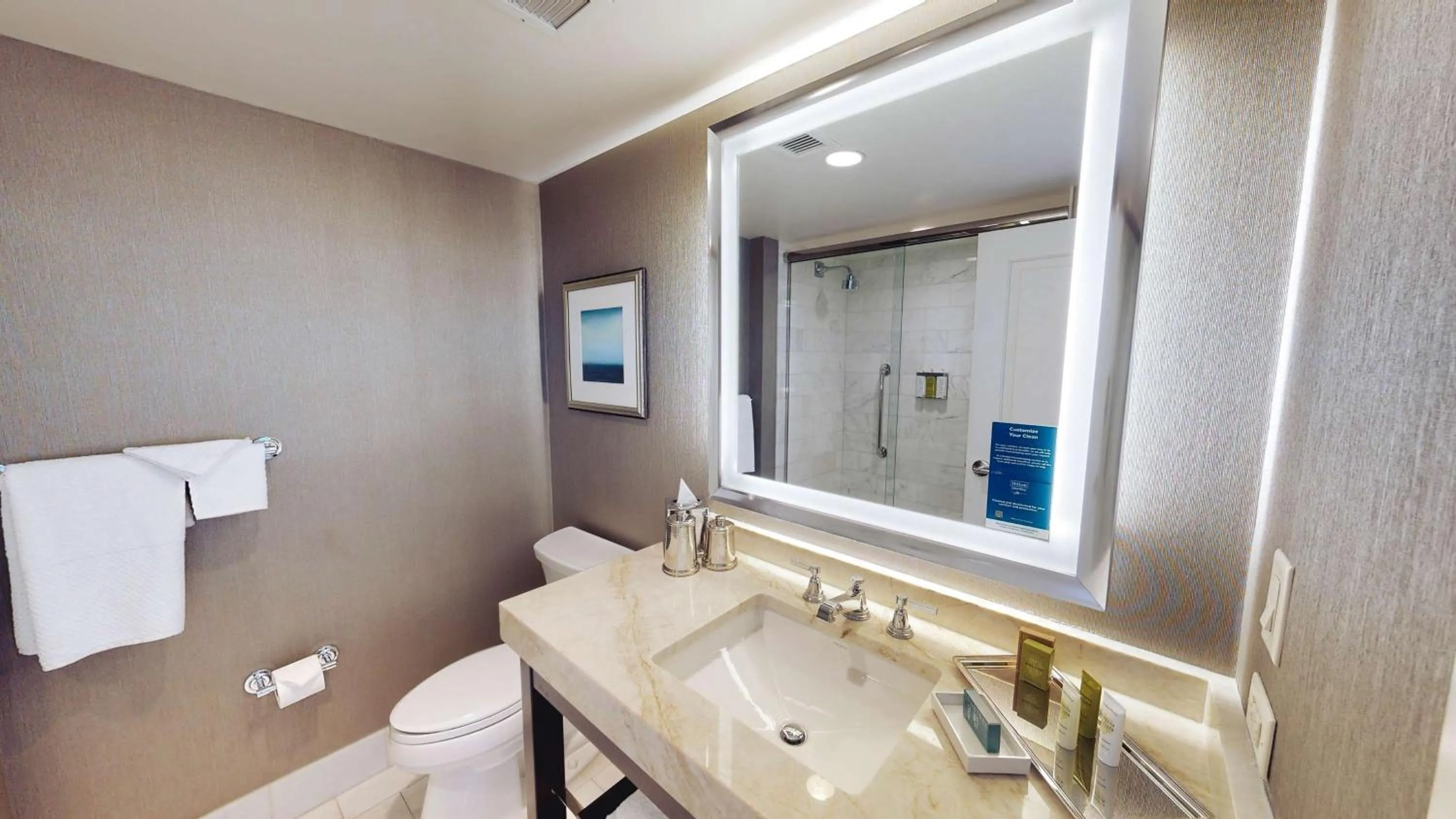 Bathroom in Hilton Chicago