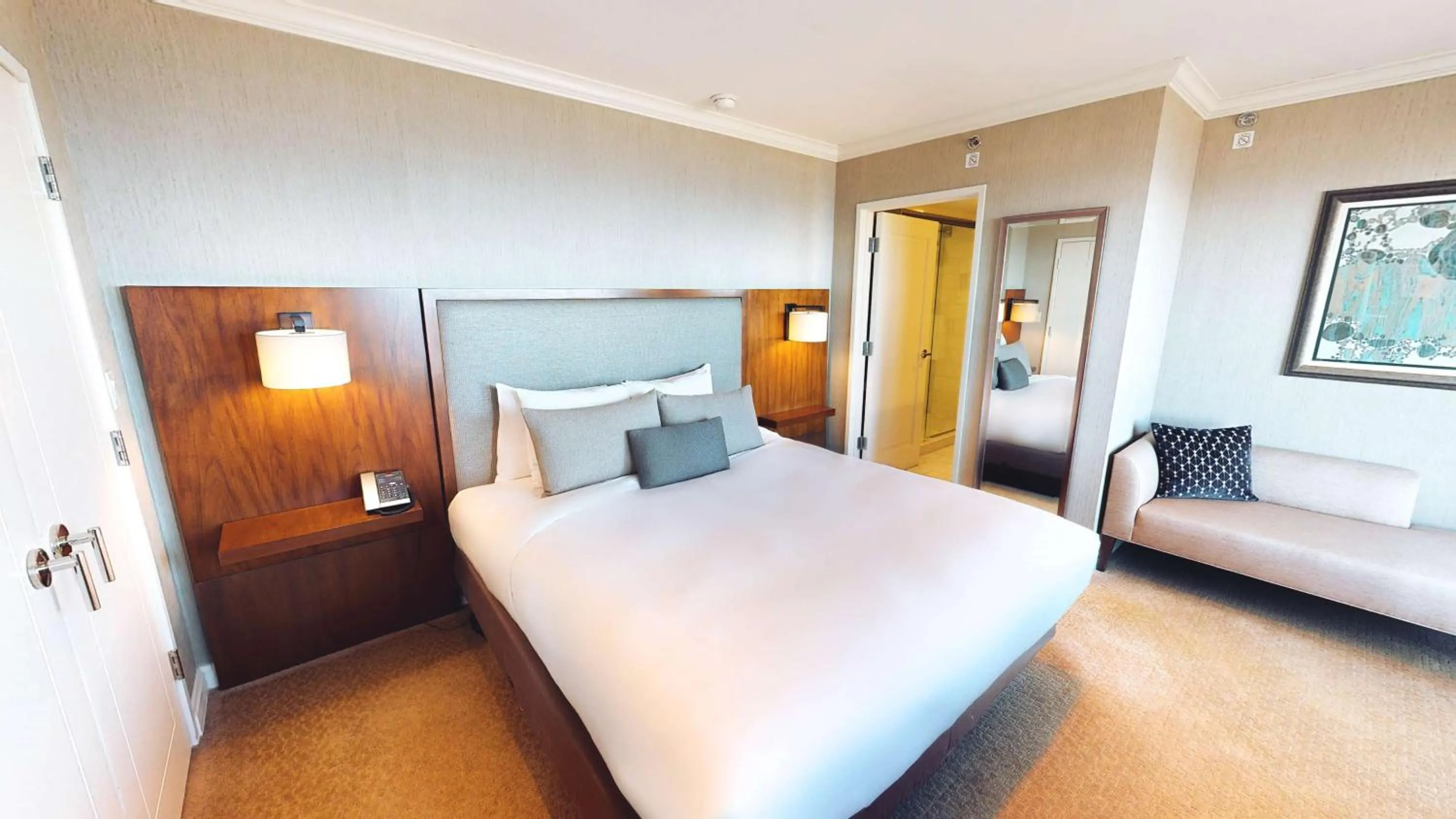 Bed in Hilton Chicago