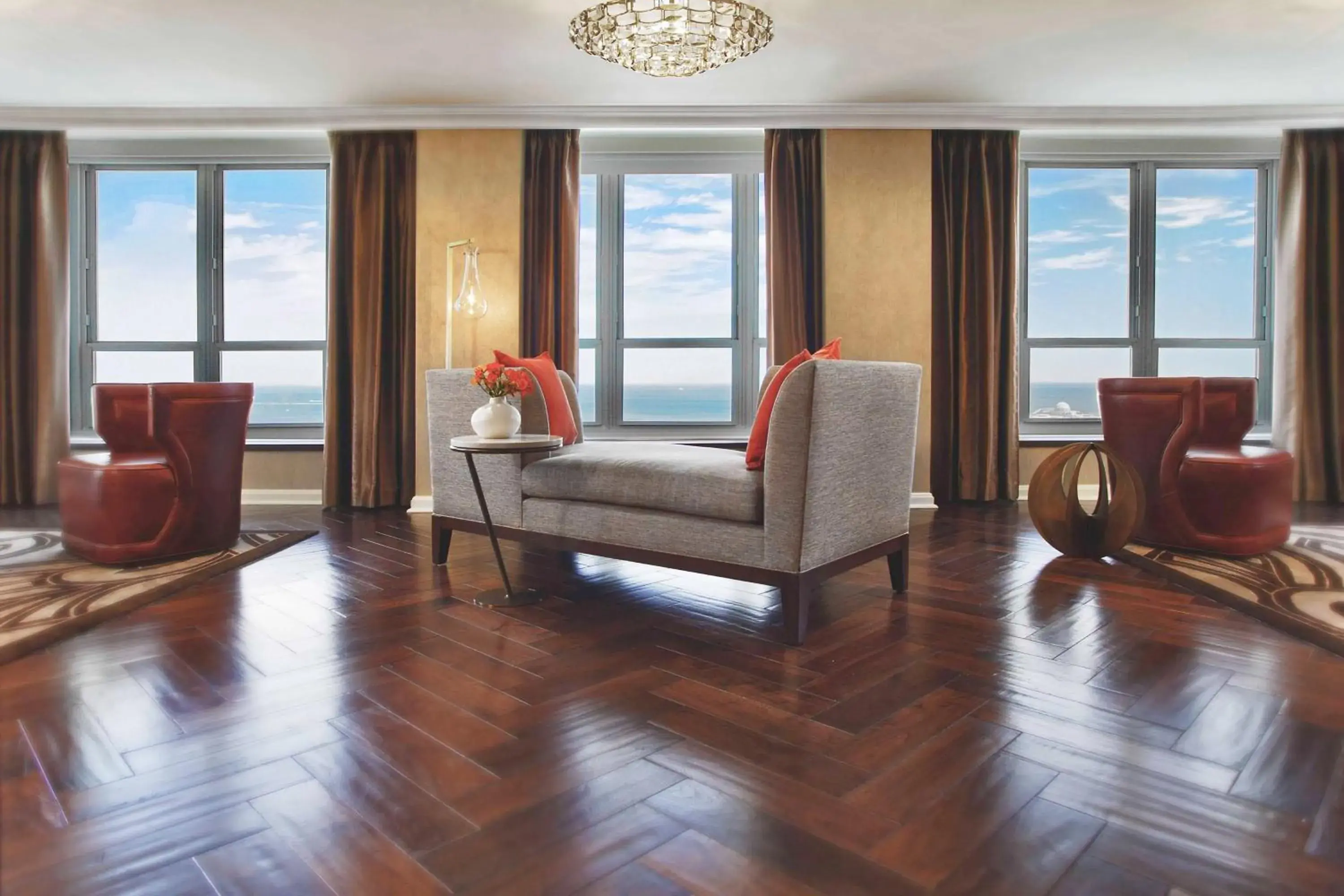 Living room in Hilton Chicago Living room in Hilton Chicago