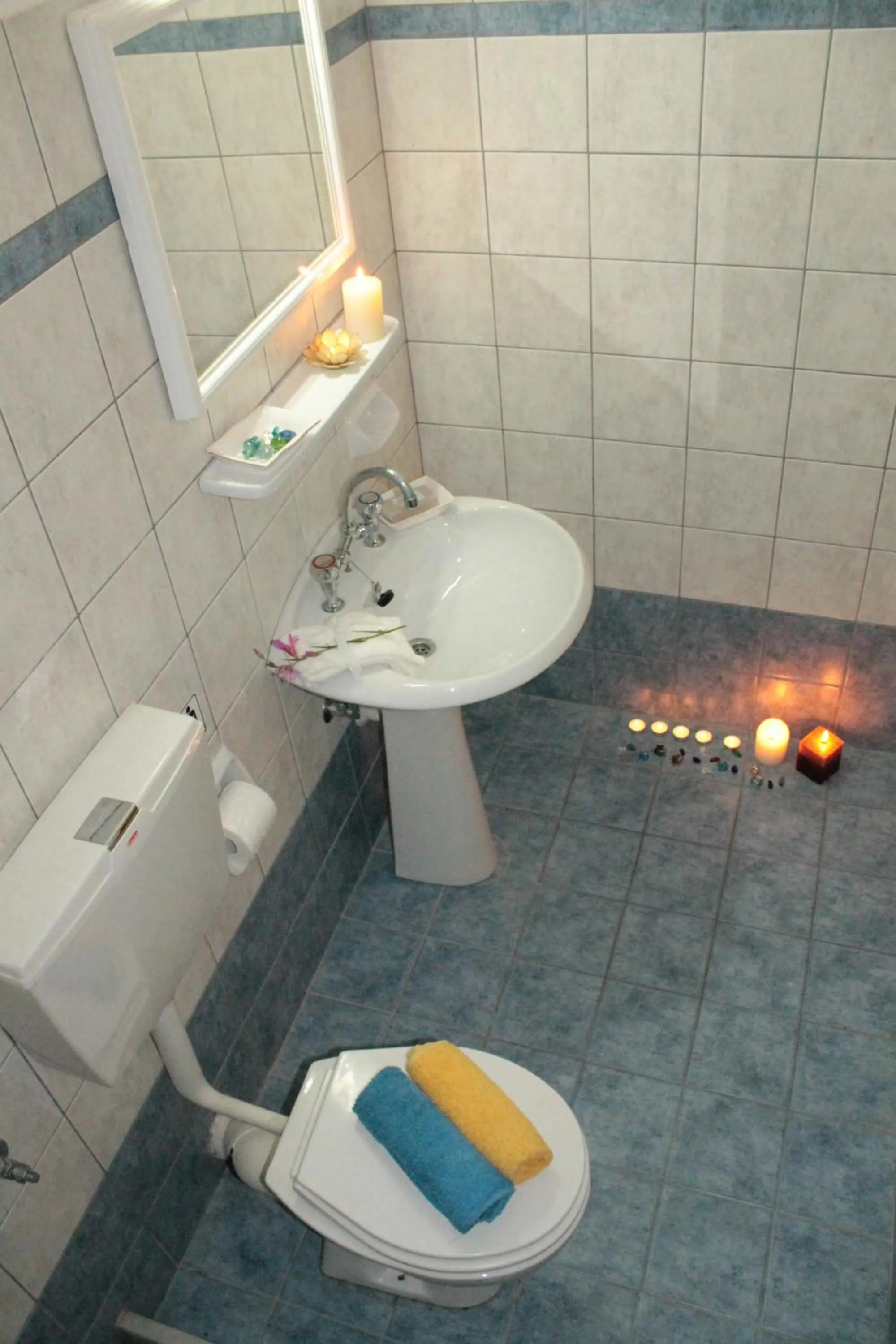 Bathroom in Melissa Apartments, Studios & Suites