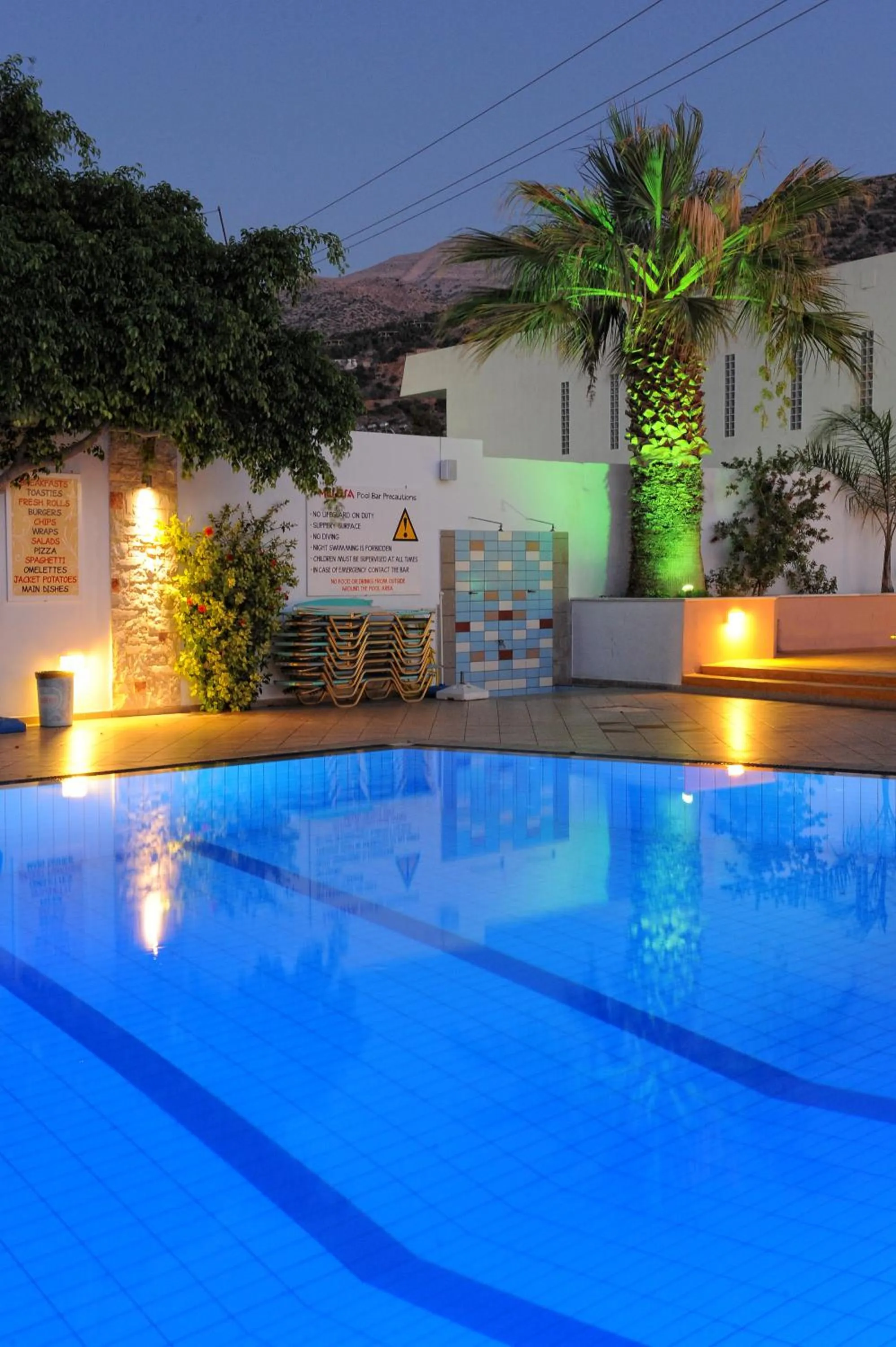 Swimming pool in Melissa Apartments, Studios & Suites