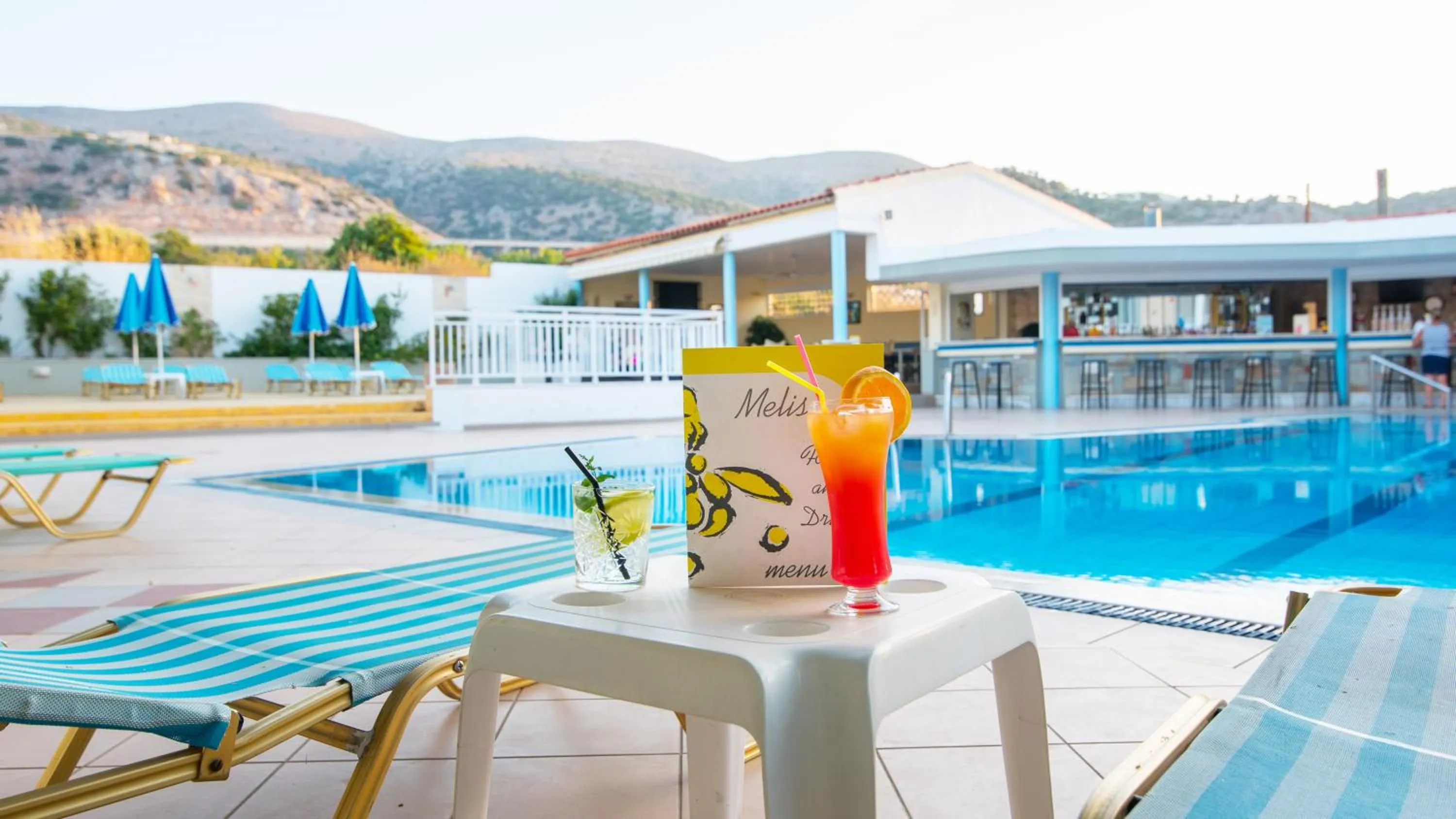 Swimming pool in Melissa Apartments, Studios & Suites