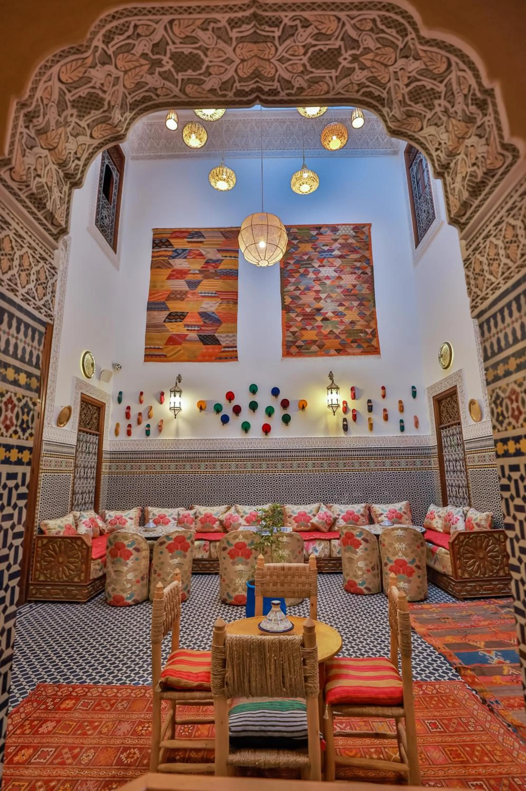 Seating area in Dar Fes Tresor