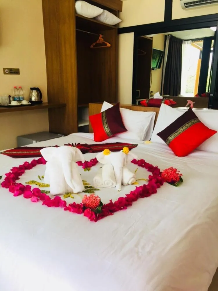 Bed in Mook Tamarind Resort