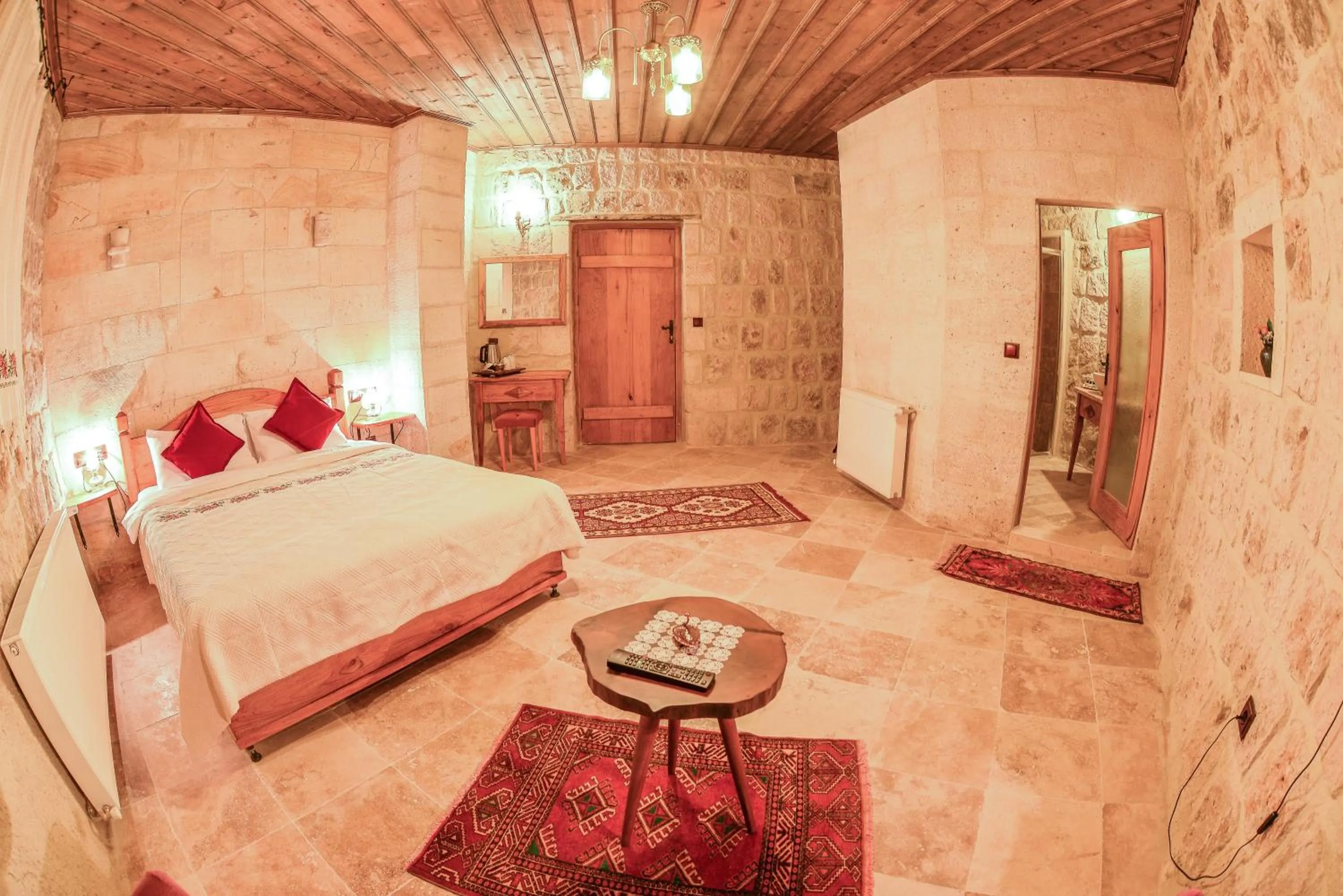 Bed in Mosaic Cave Hotel