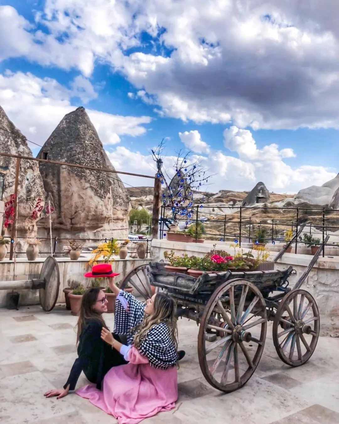 Patio in Mosaic Cave Hotel