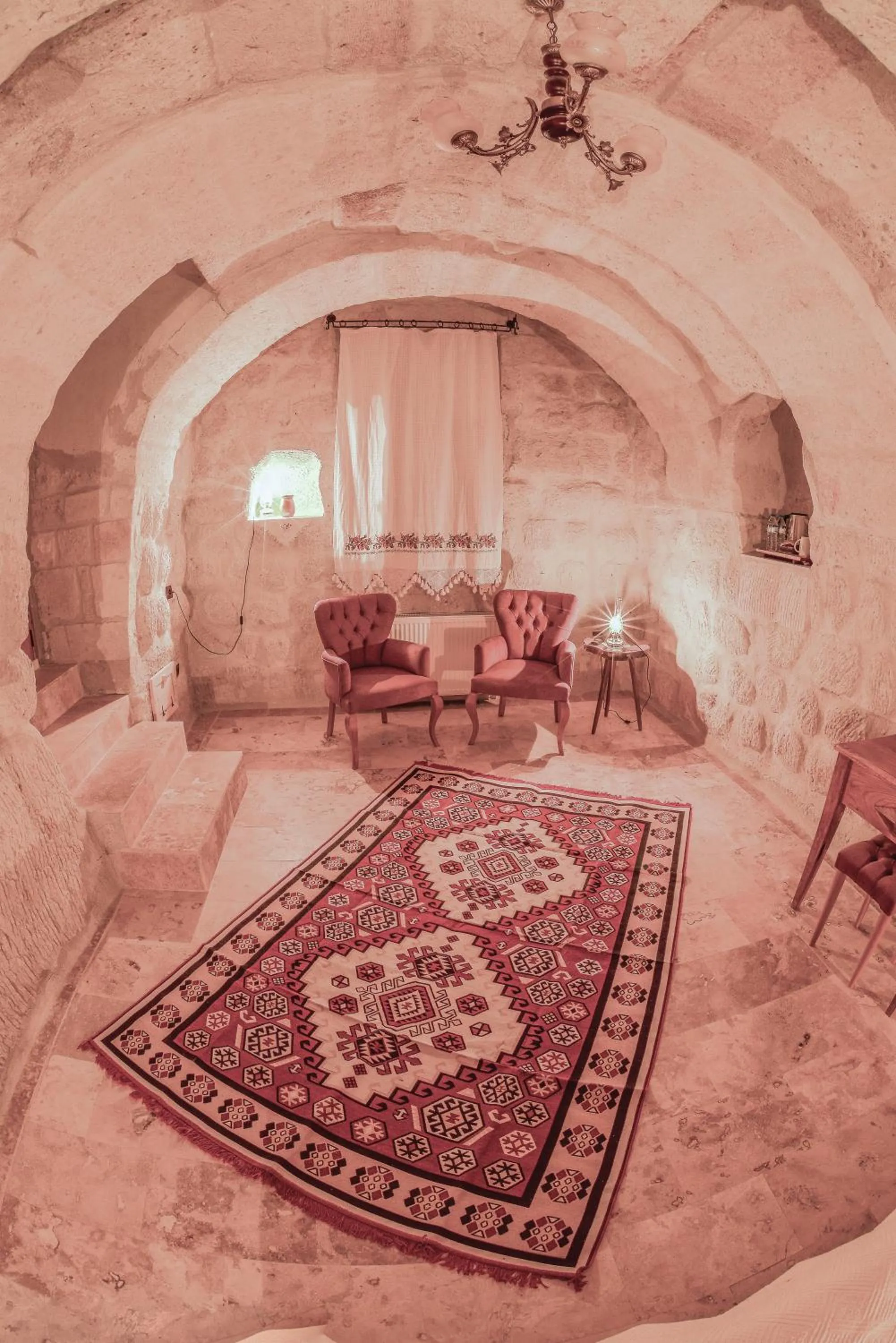 Living room in Mosaic Cave Hotel