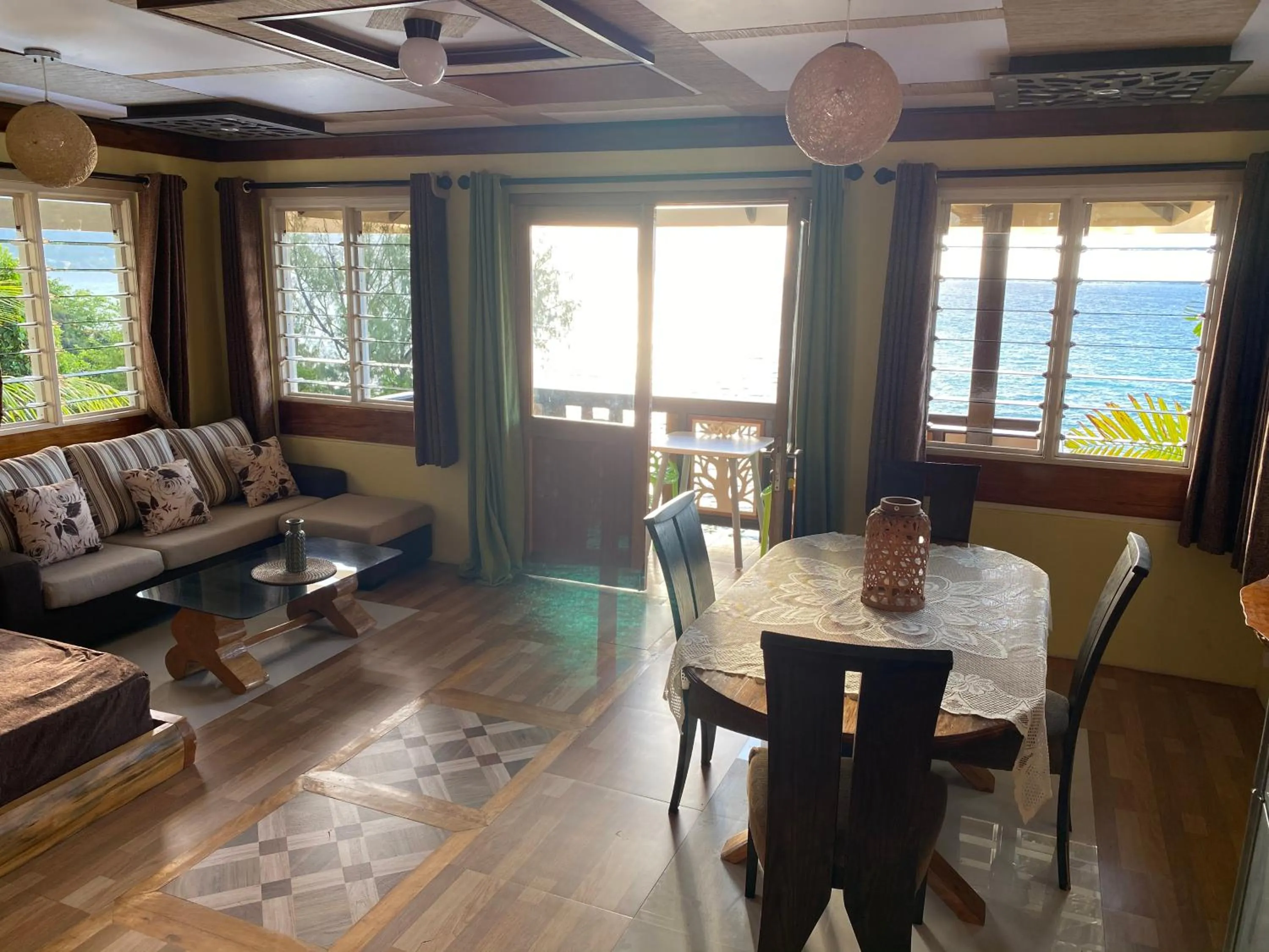 Living room in Mouggae Blues Villas