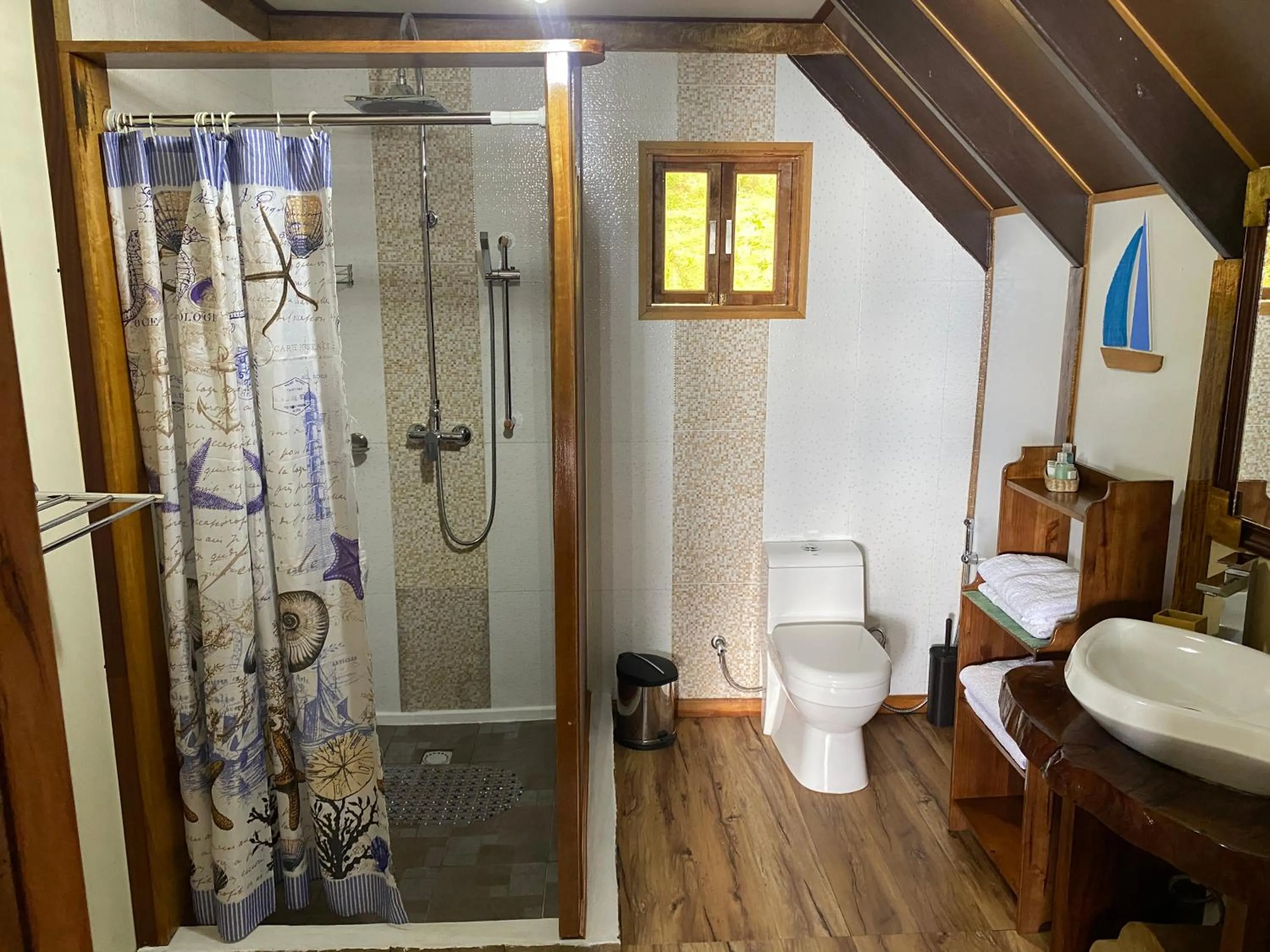 Bathroom in Mouggae Blues Villas