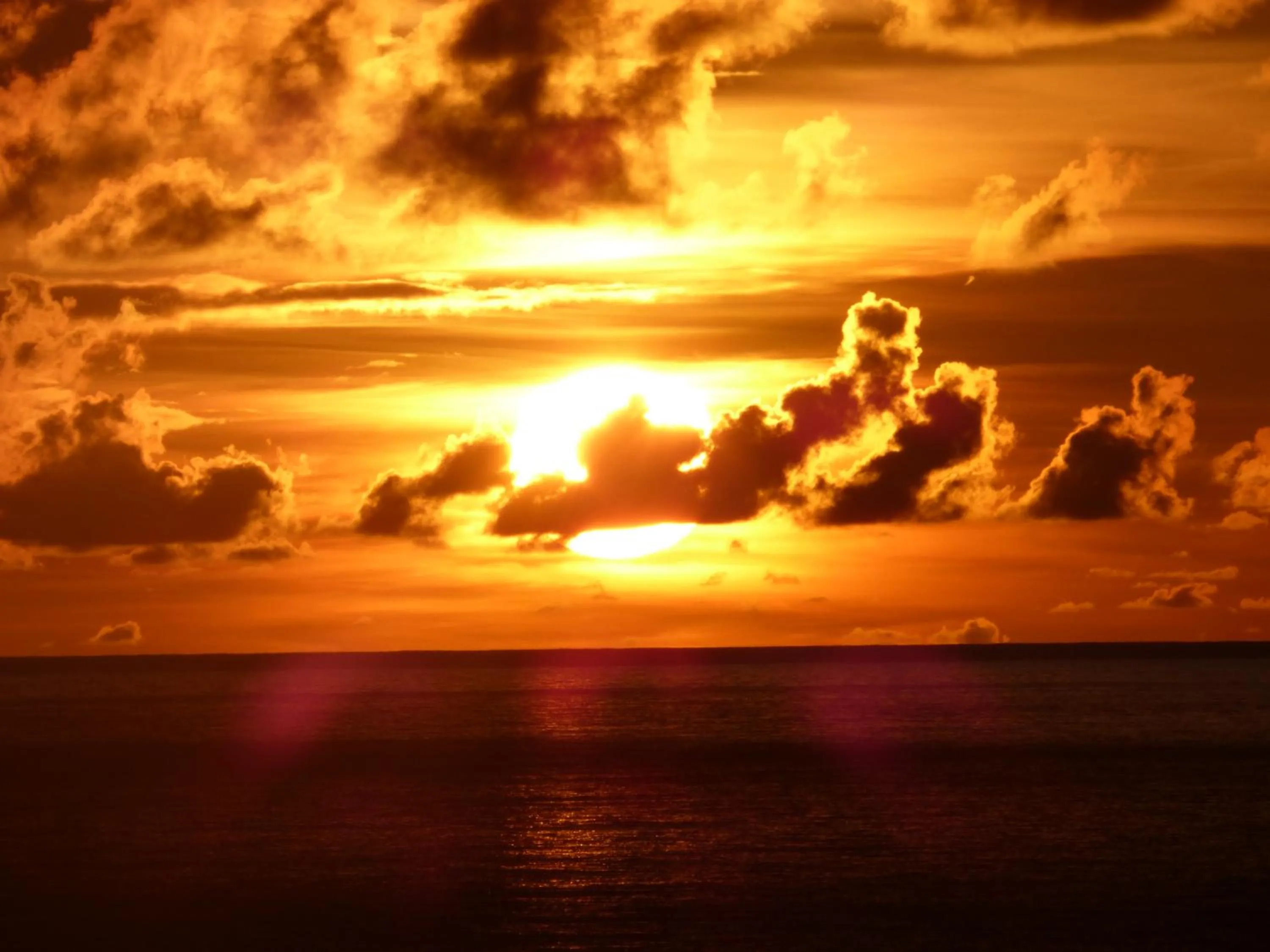 Sunset in Mouggae Blues Villas