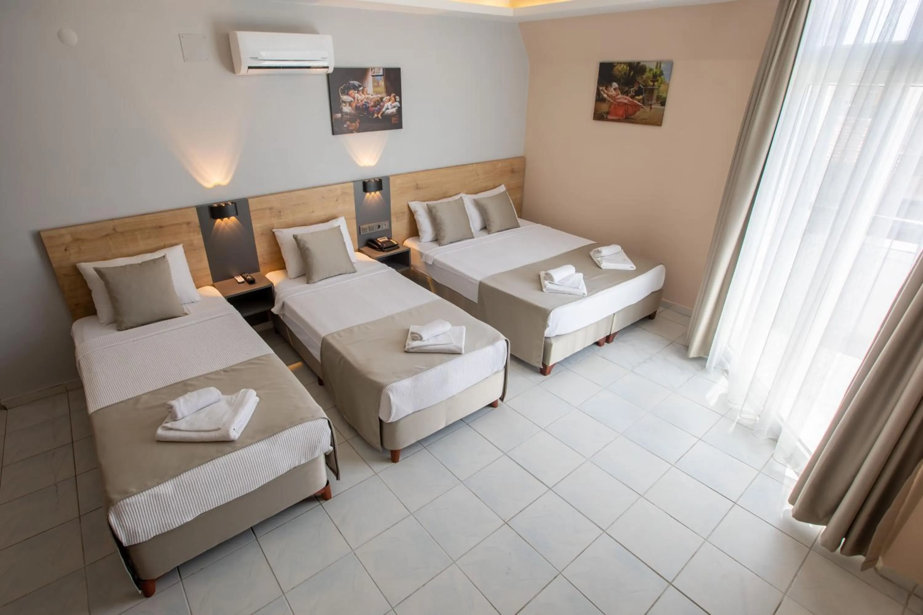 Bed in Alanya Risus Park Hotel