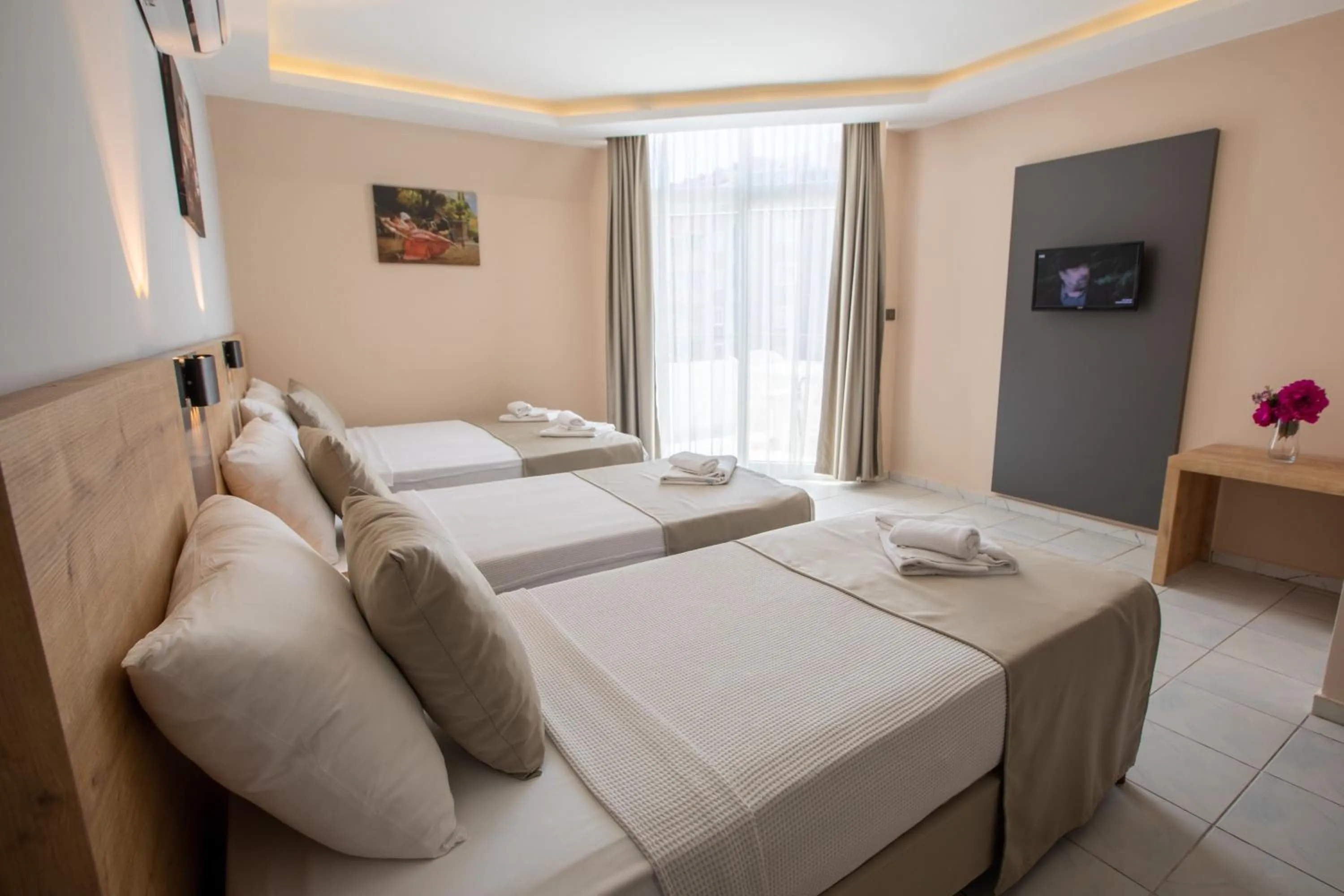 Bed in Alanya Risus Park Hotel