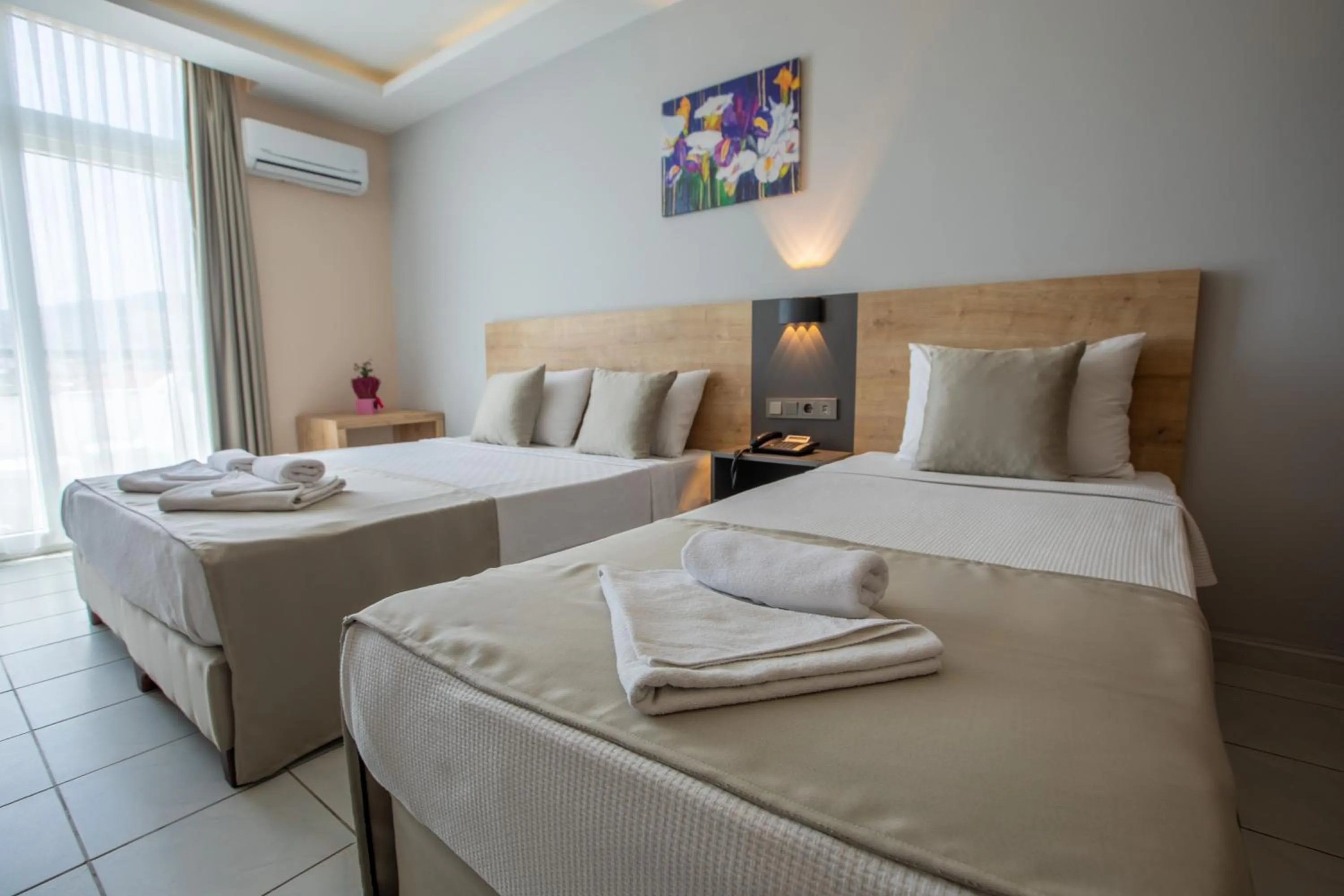 Bed in Alanya Risus Park Hotel