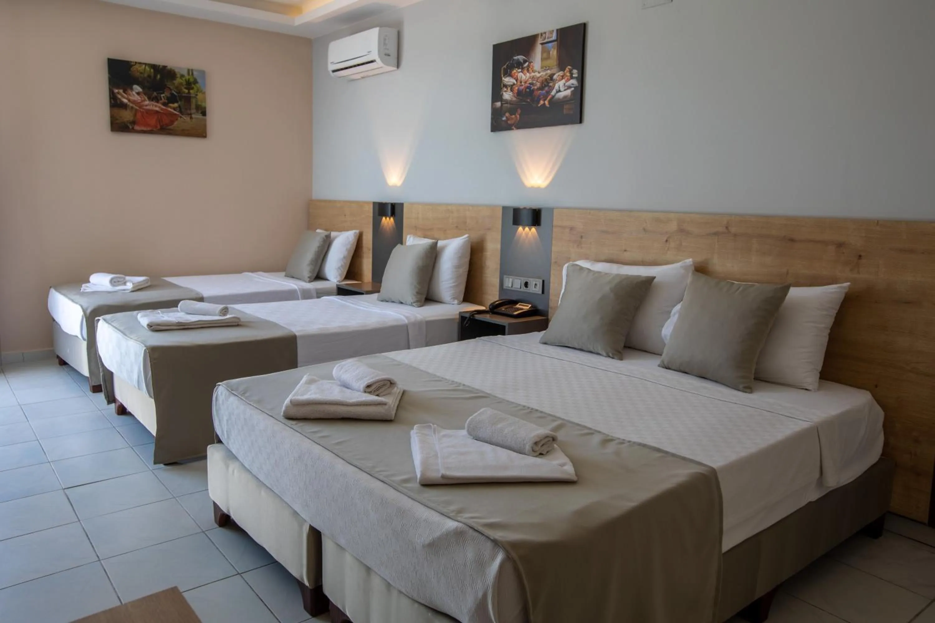 Bed in Alanya Risus Park Hotel