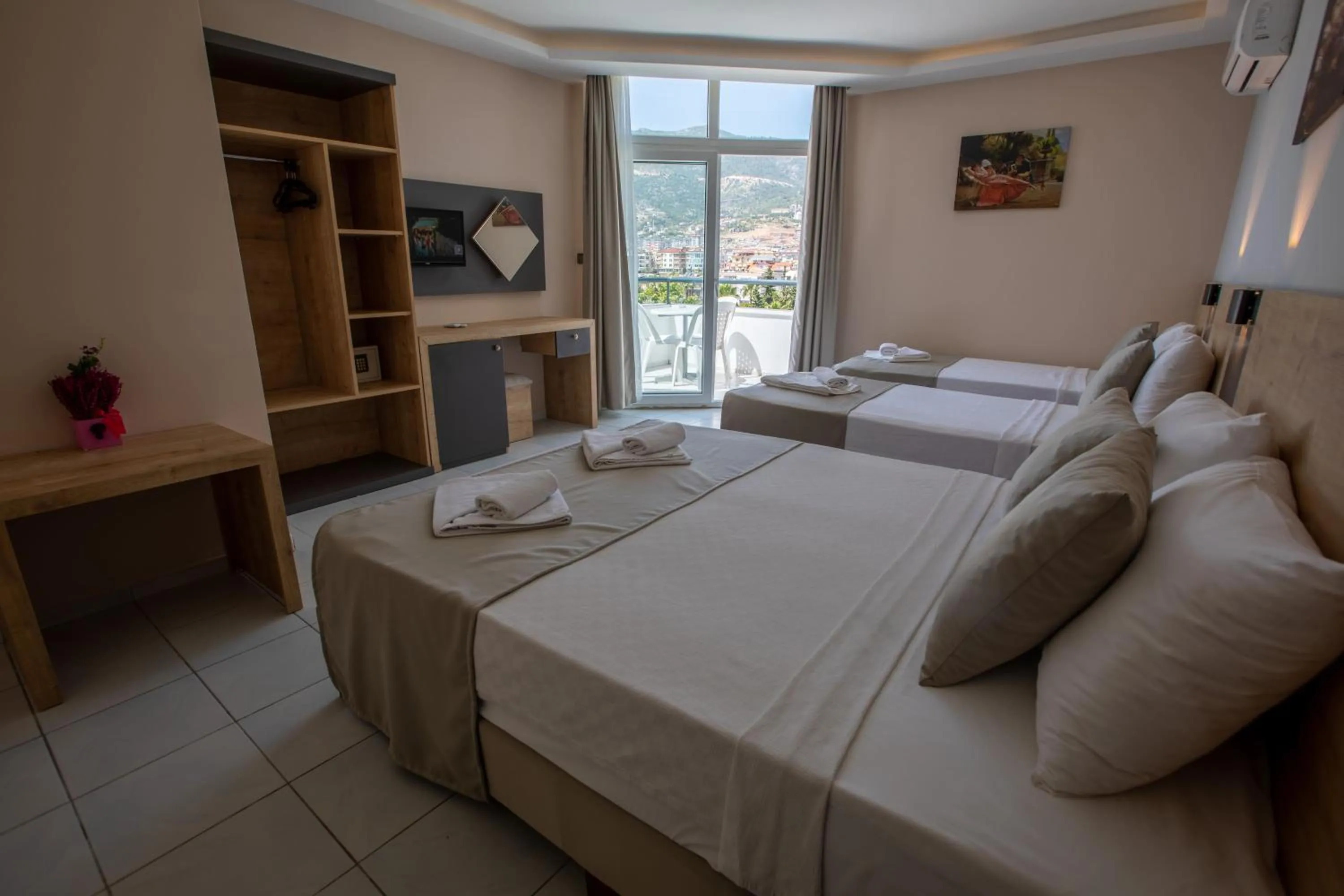Bed in Alanya Risus Park Hotel