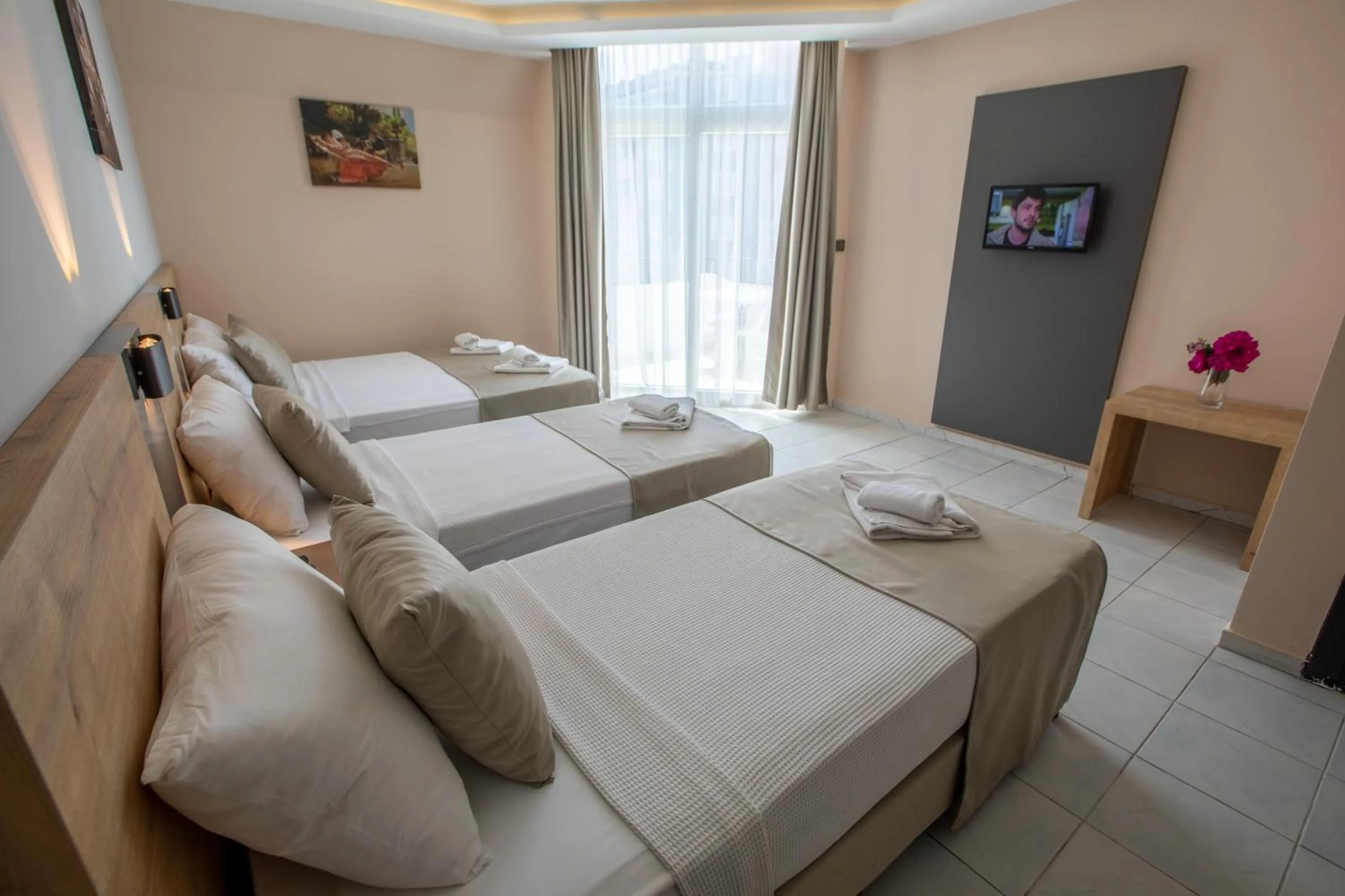 Bed in Alanya Risus Park Hotel