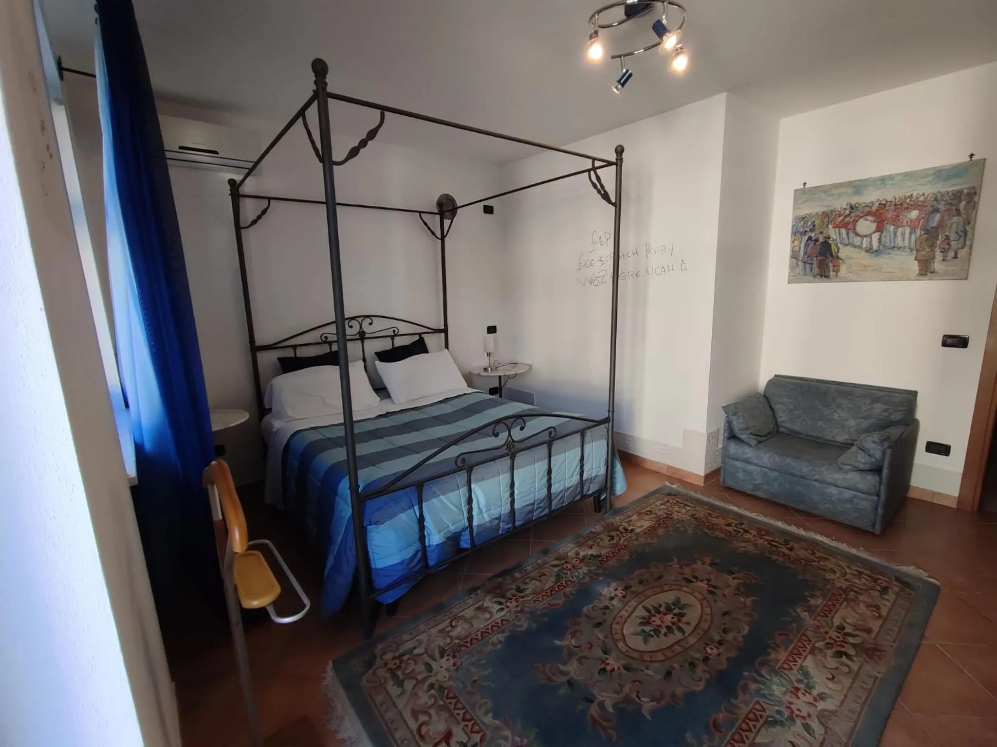 Living room, Bed in Al Calar Della Sera