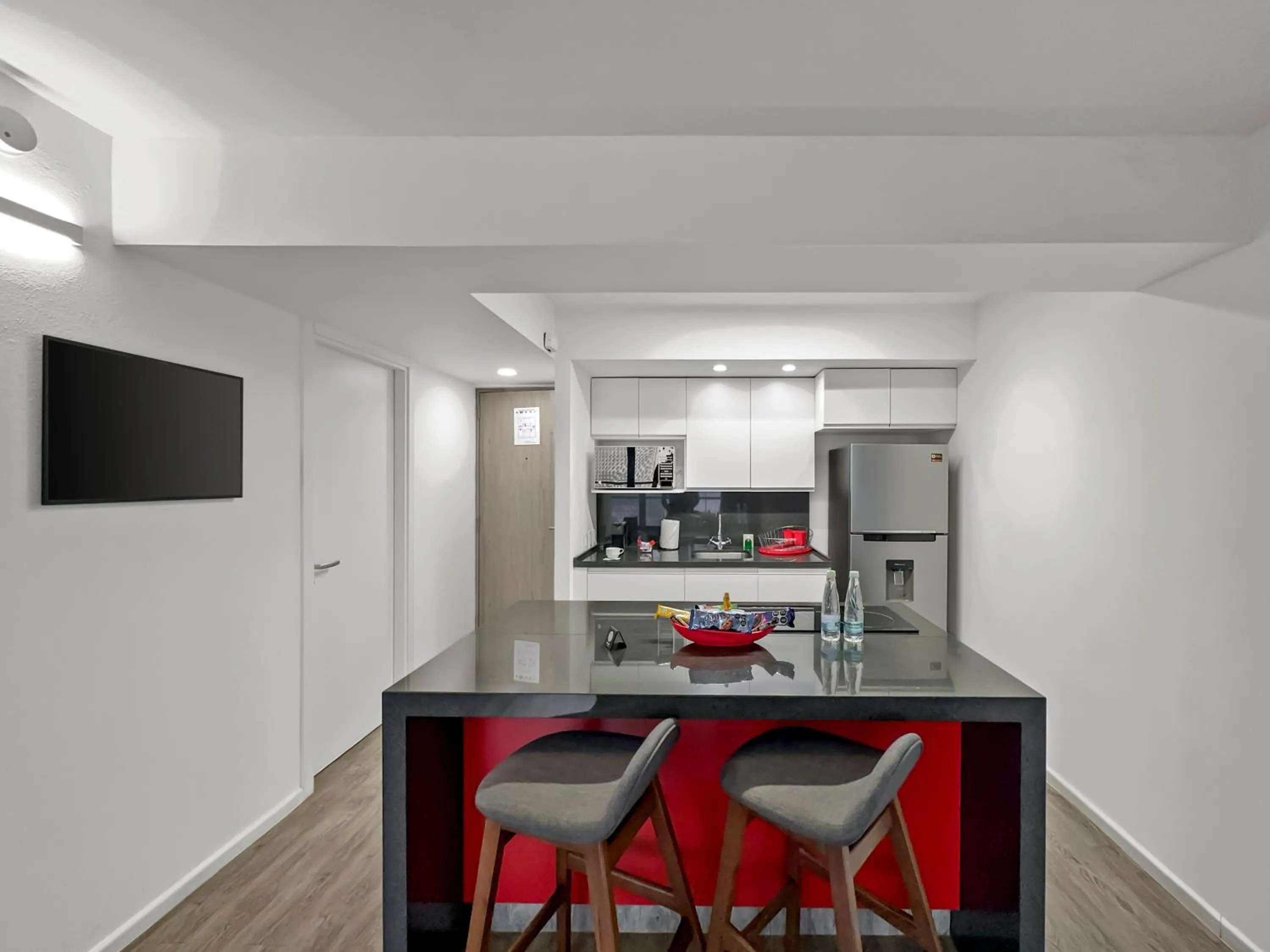 Kitchen or kitchenette in Armonik Suites By Casanevo