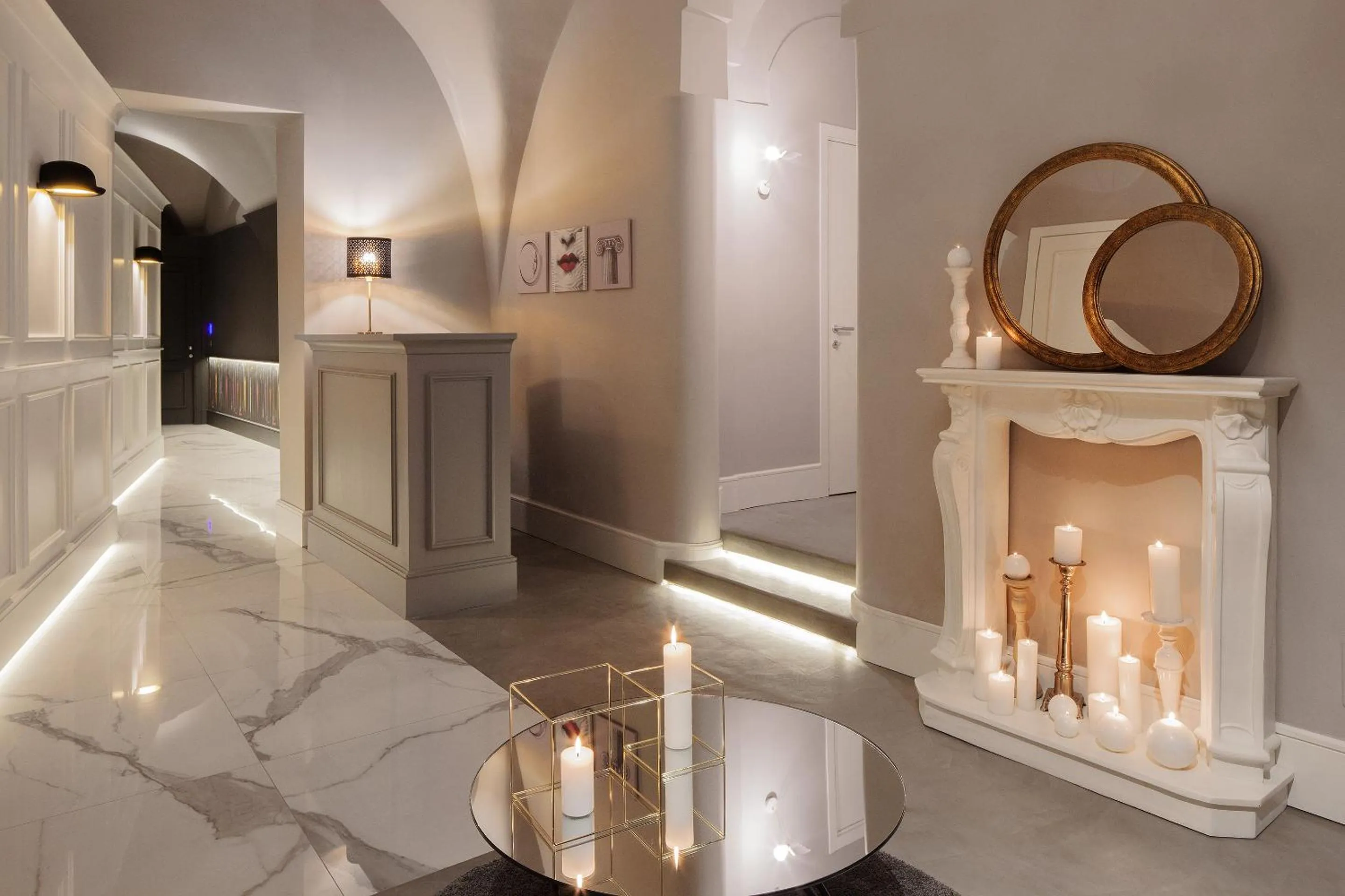 Lobby or reception in Quattro Canti Suites