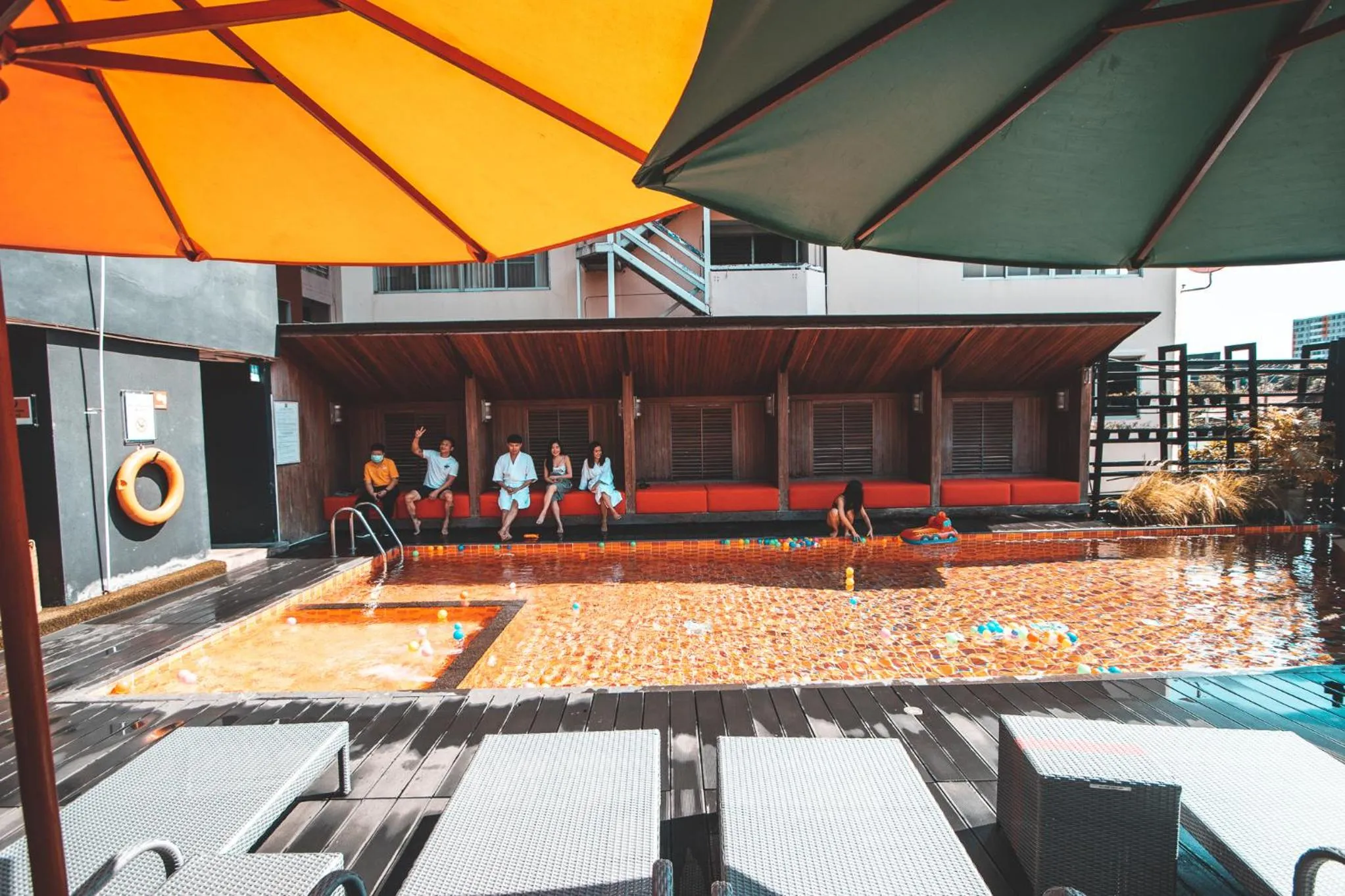 Swimming pool in ibis Styles Chiang Mai