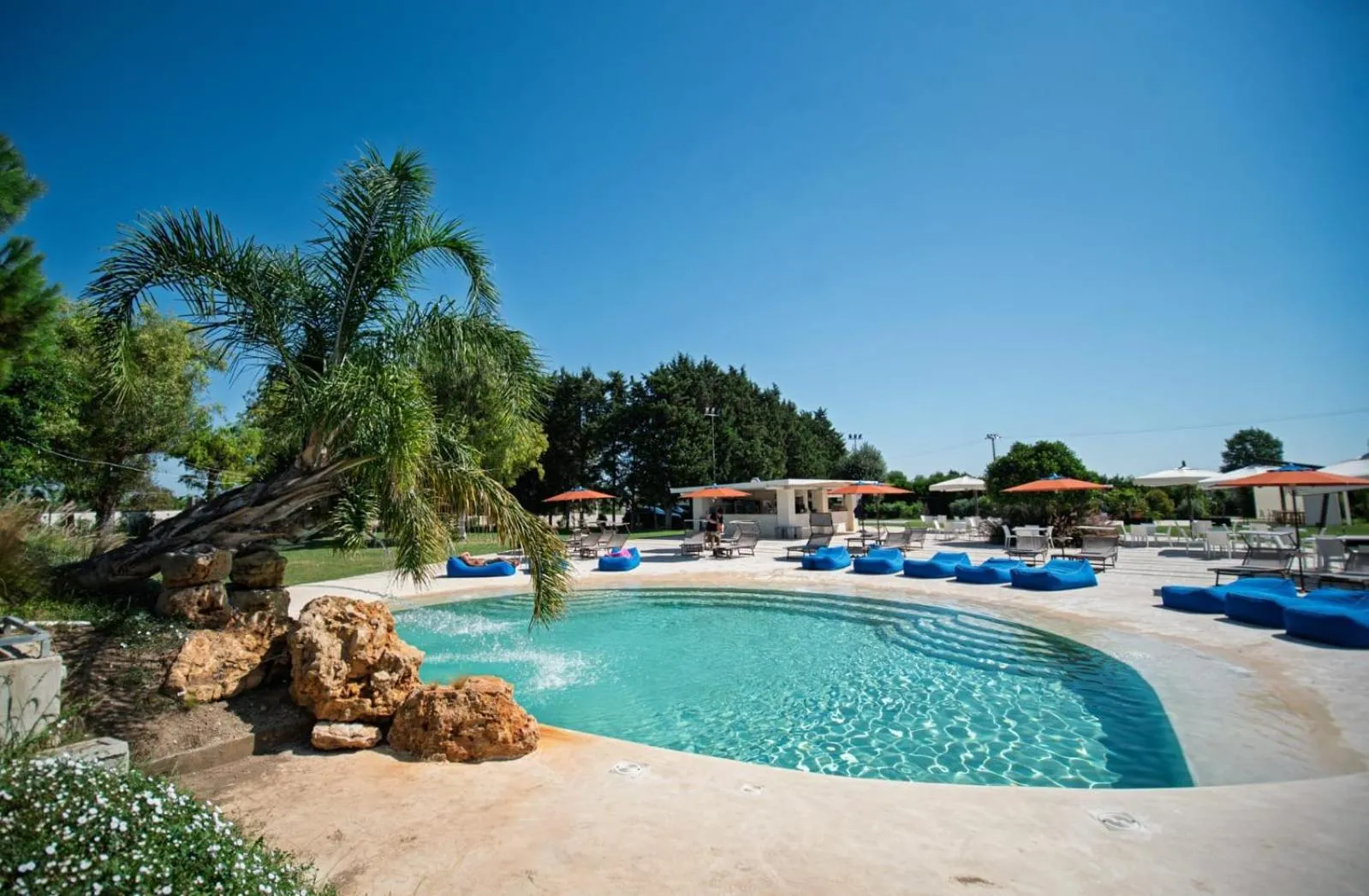 Pool view in Tenuta San Nicola