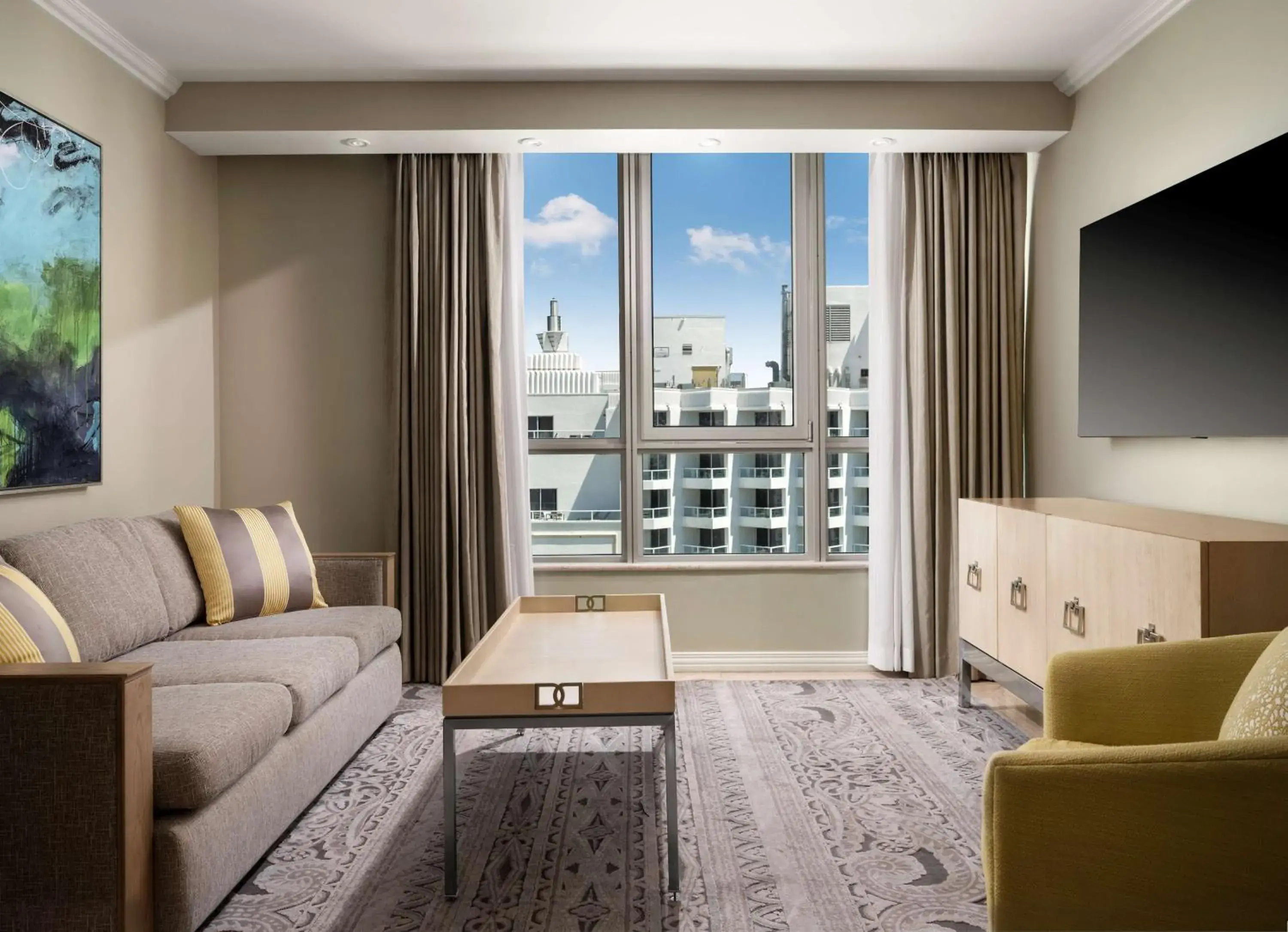 Living room in Hilton Bentley Miami South Beach Living room in Hilton Bentley Miami South Beach